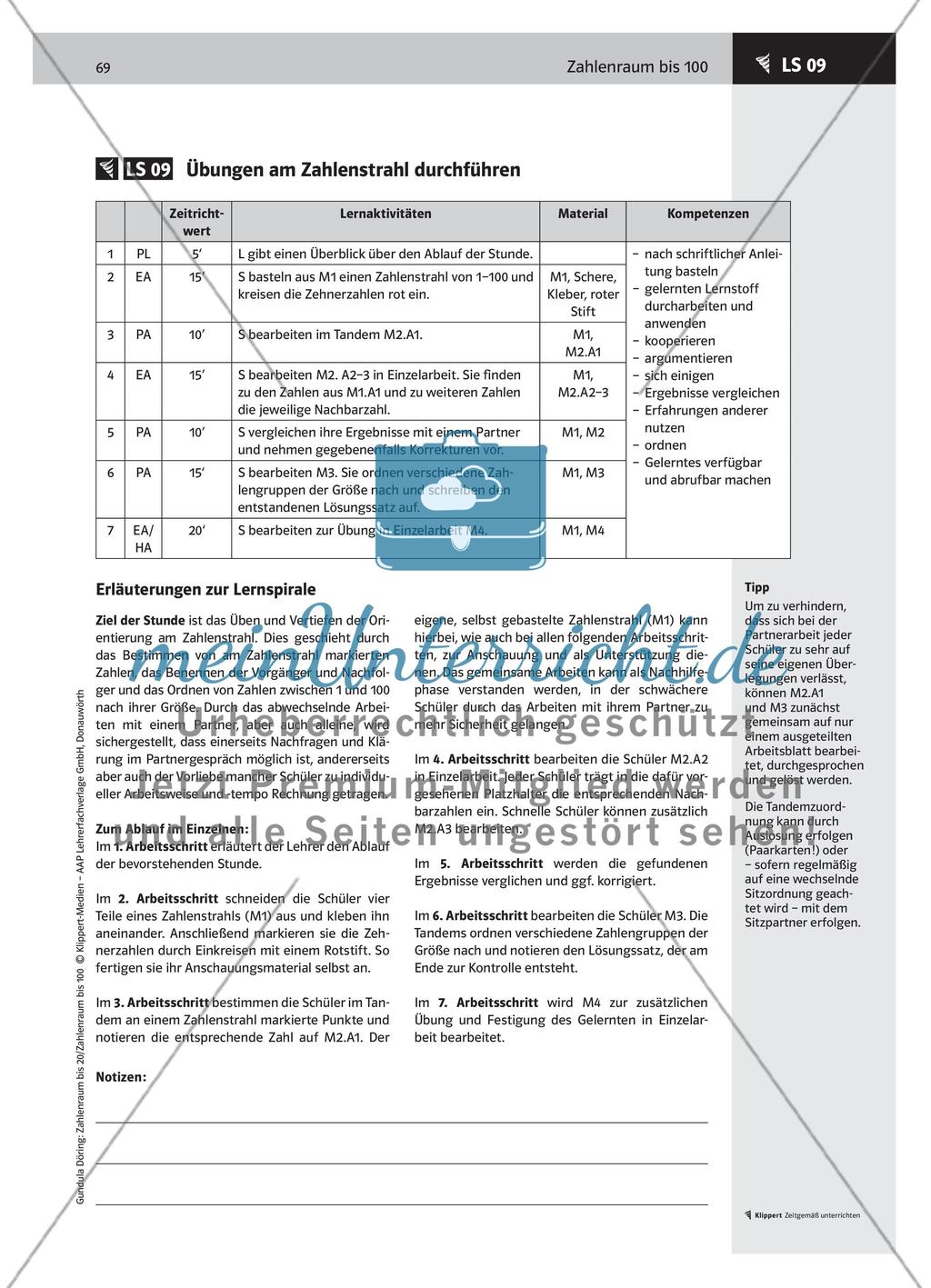 LS 09 Übungen am Zahlenstrahl durchführen Preview 1