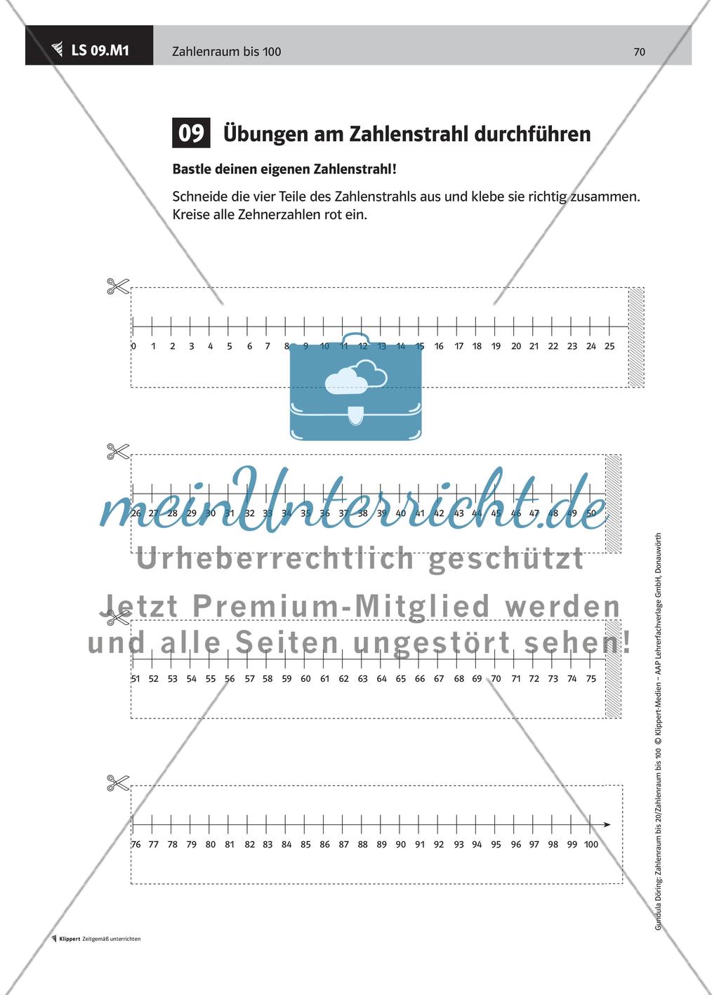 LS 09 Übungen am Zahlenstrahl durchführen Preview 2