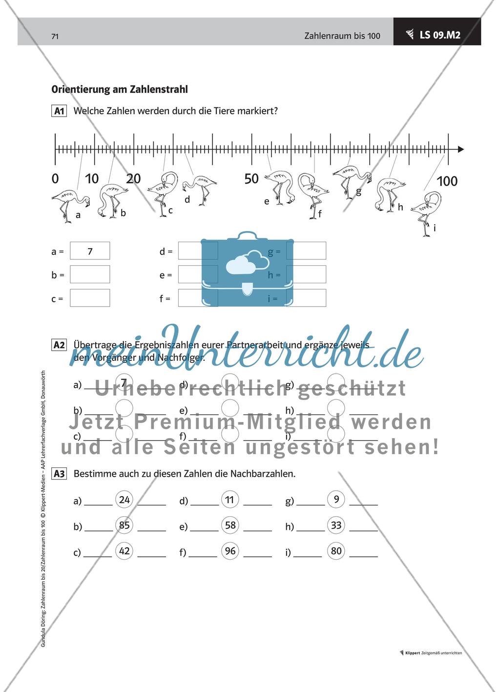 LS 09 Übungen am Zahlenstrahl durchführen Preview 3