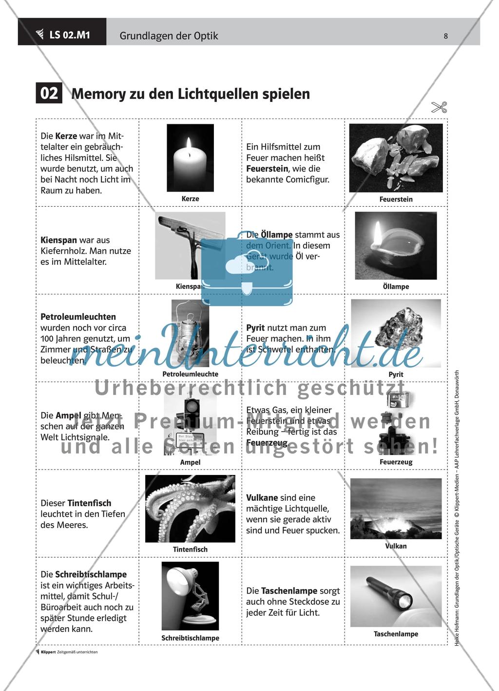 LS 02 Memory zu den Lichtquellen spielen Preview 3