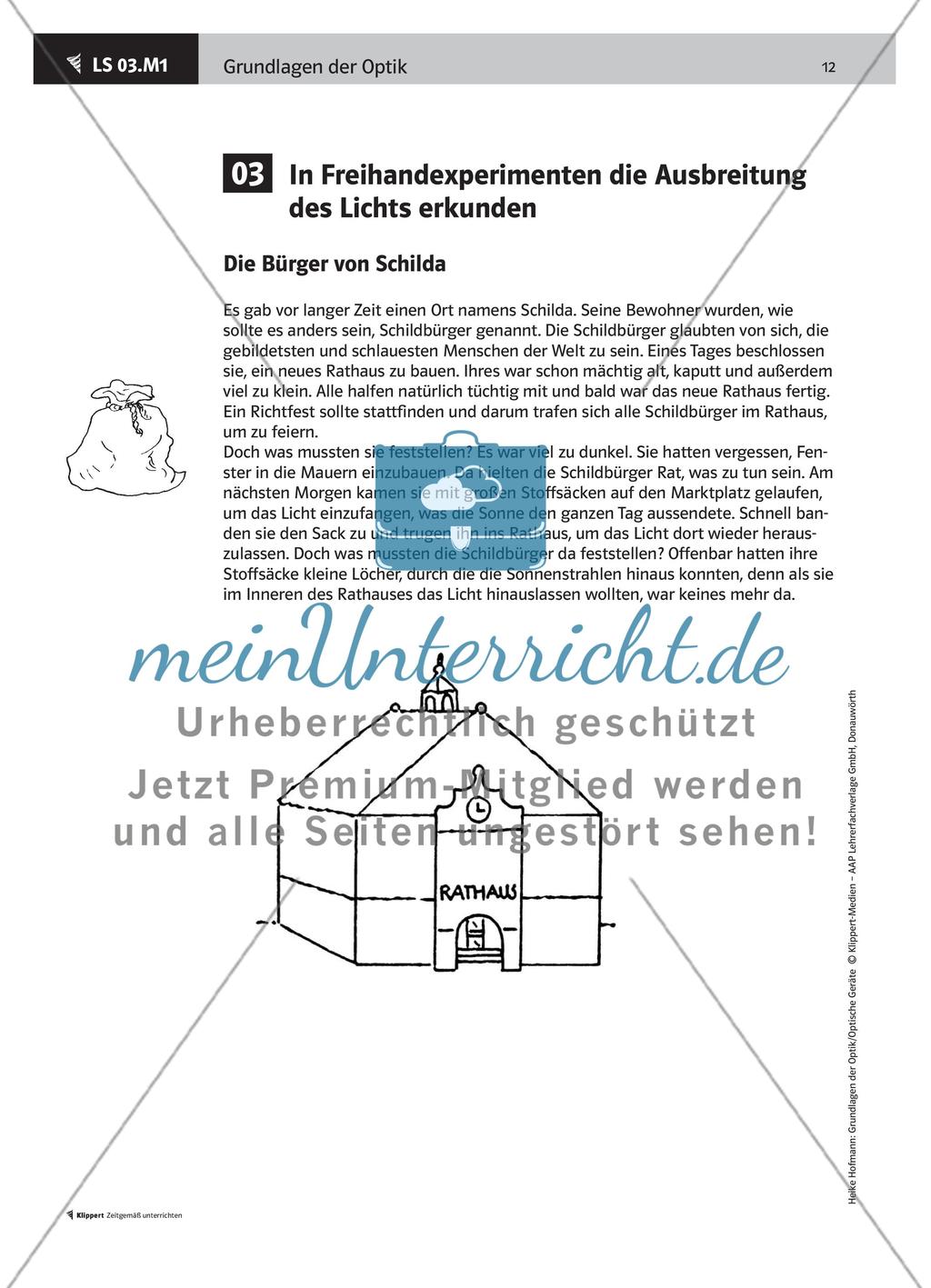 LS 03 In Freihandexperimenten die Ausbreitung des Lichts erkunden Preview 2