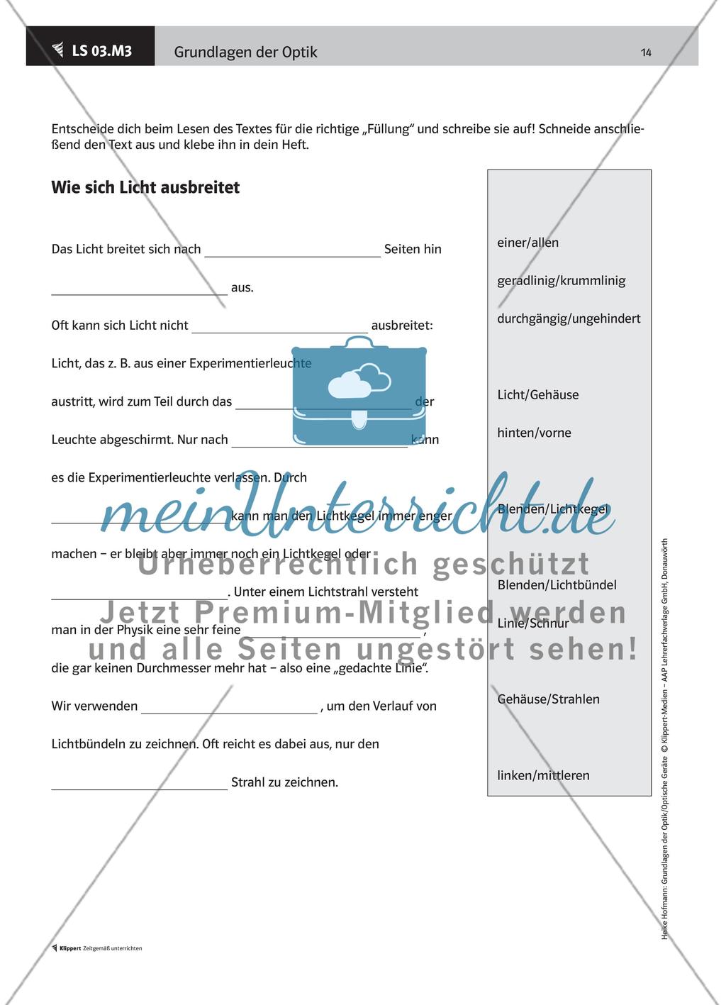 LS 03 In Freihandexperimenten die Ausbreitung des Lichts erkunden Preview 4