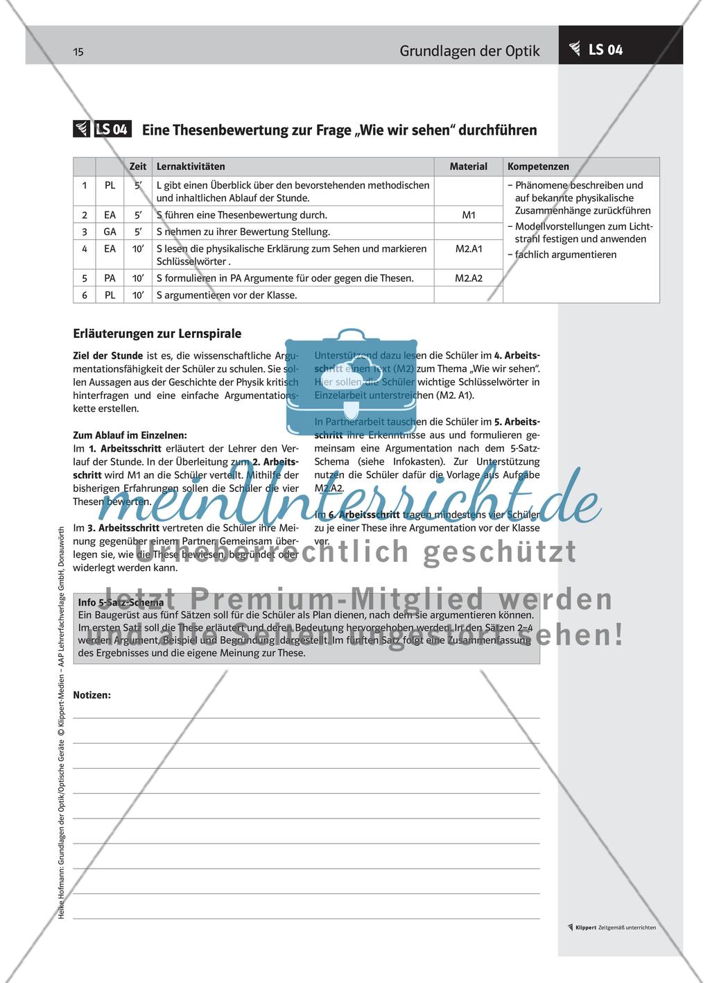 LS 04 Eine Thesenbewertung zur Frage „Wie wir sehen“ durchführen Preview 2