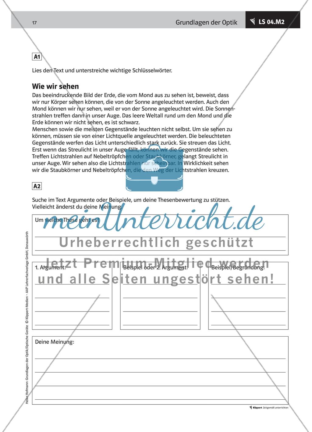 LS 04 Eine Thesenbewertung zur Frage „Wie wir sehen“ durchführen Preview 4