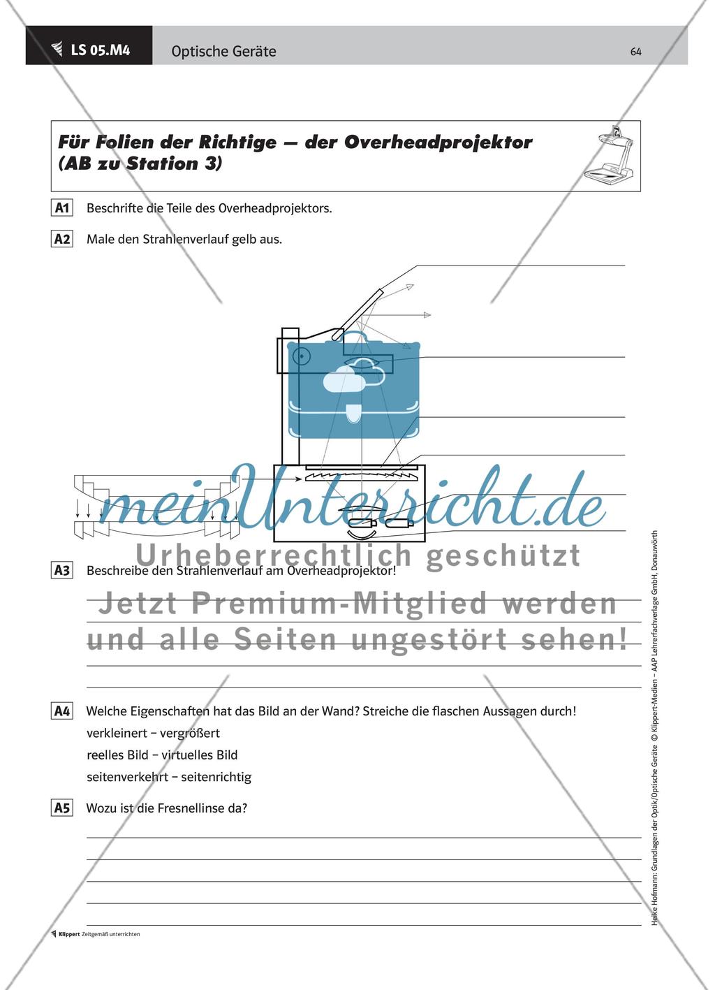 LS 05 Lernstationen zu optischen Geräten als „Praktikum“ durchführen Preview 12