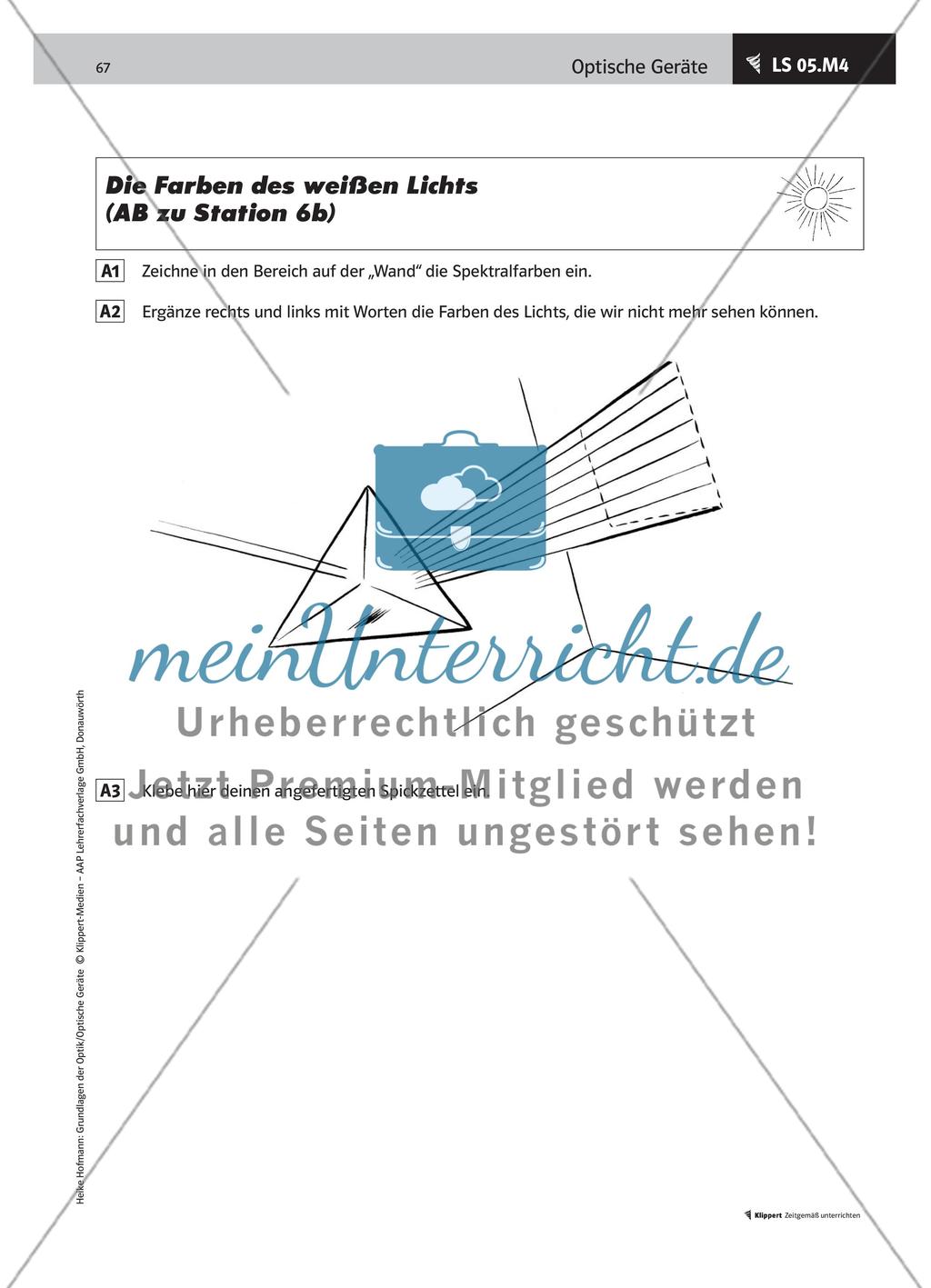 LS 05 Lernstationen zu optischen Geräten als „Praktikum“ durchführen Preview 15