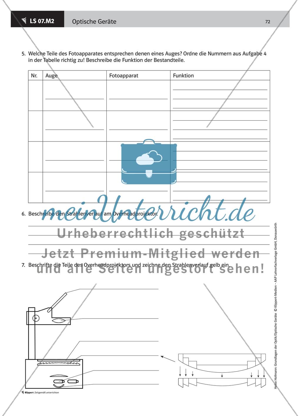 LS 07 Den eigenen Lernstand zu optischen Geräten reflektieren Preview 5