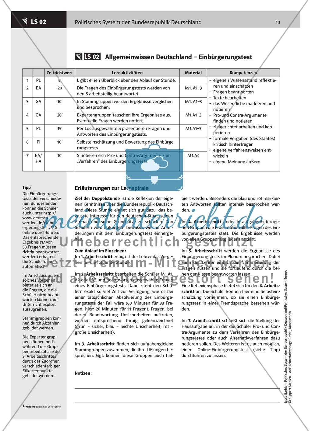 Allgemeinwissen Deutschland – Einbürgerungstest Preview 2
