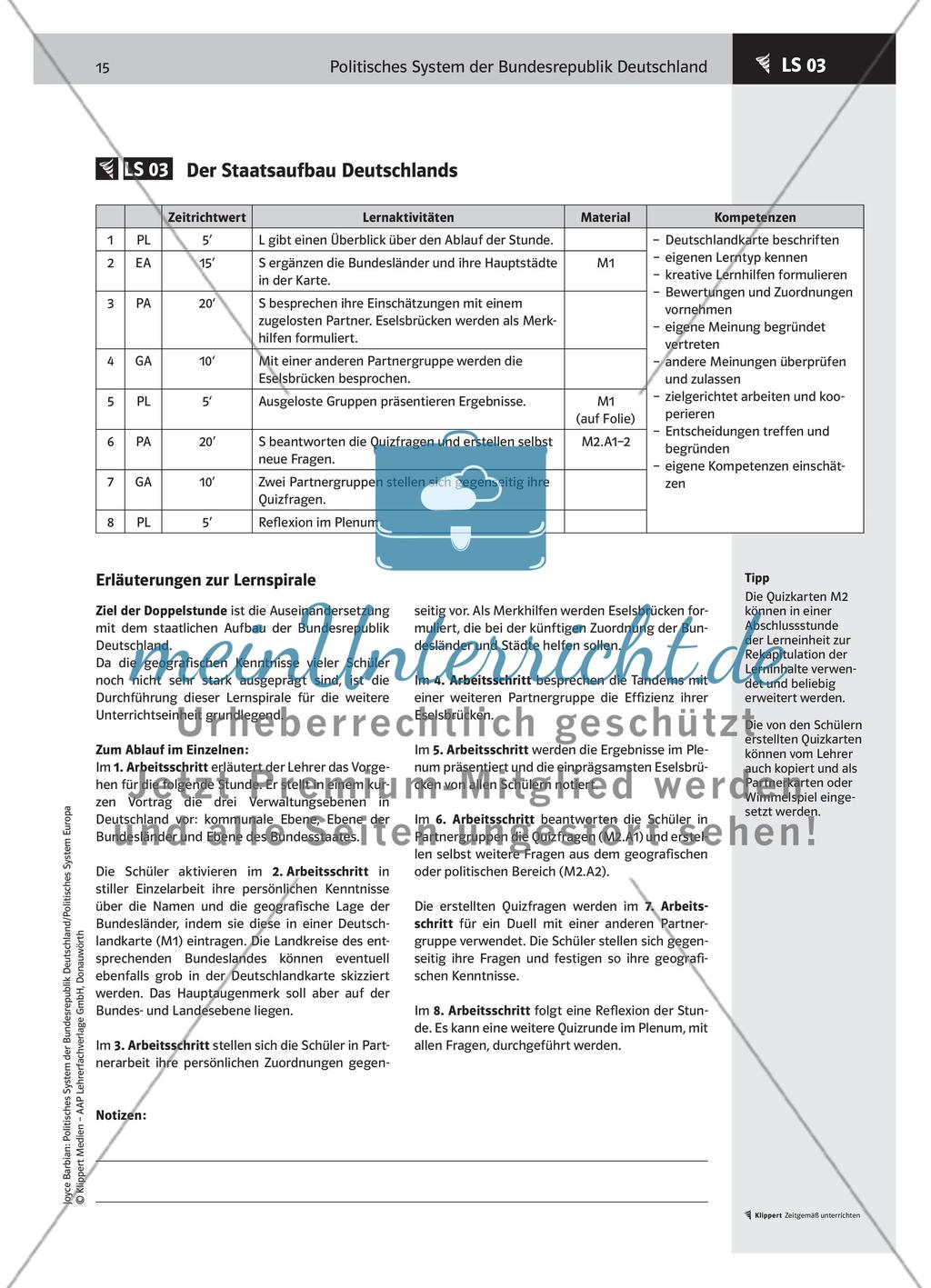 Der Staatsaufbau Deutschlands Preview 1