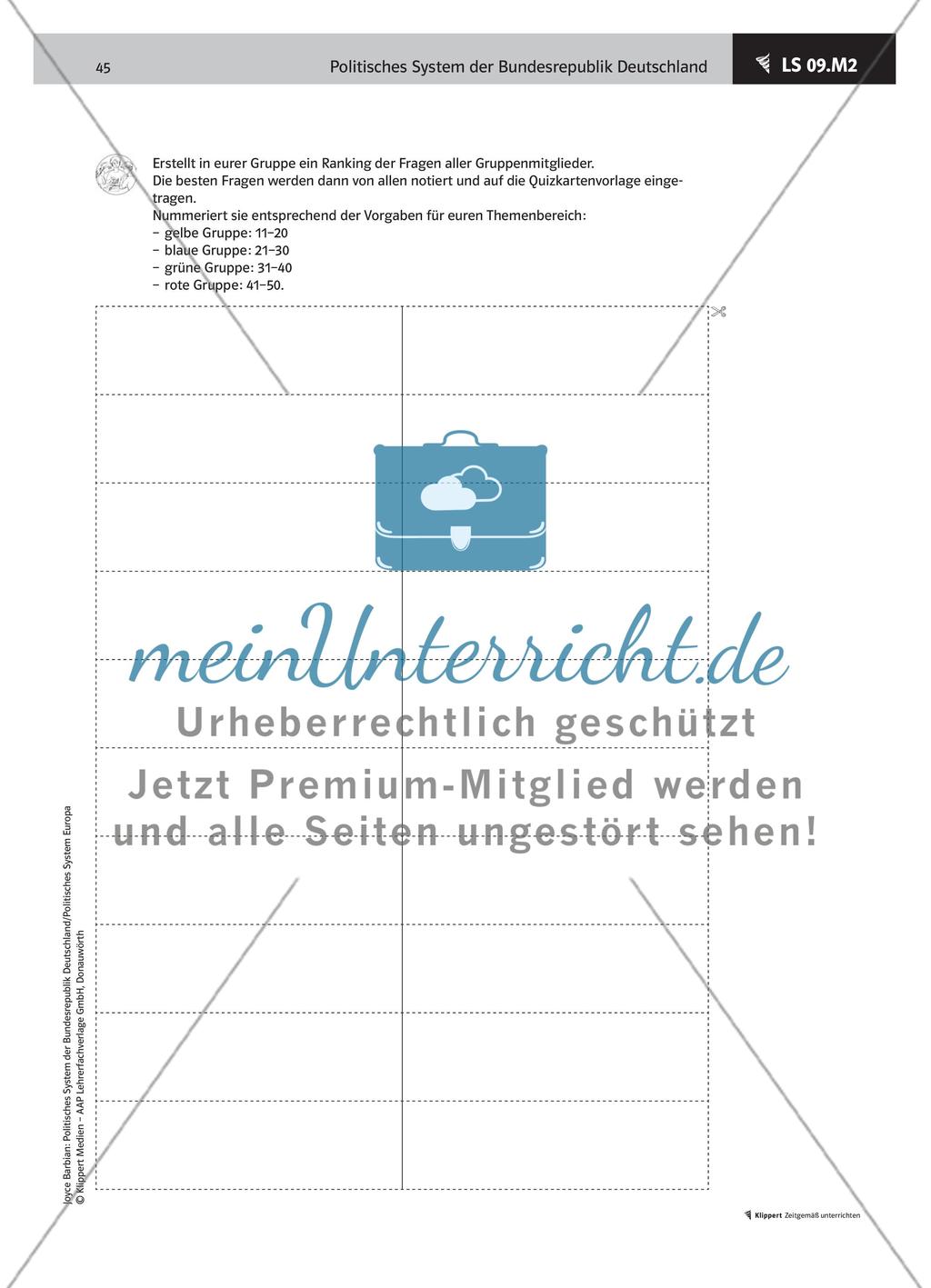 Über das Gelernte inhaltlich-methodisch reflektieren – Bingo-Spiel Preview 3