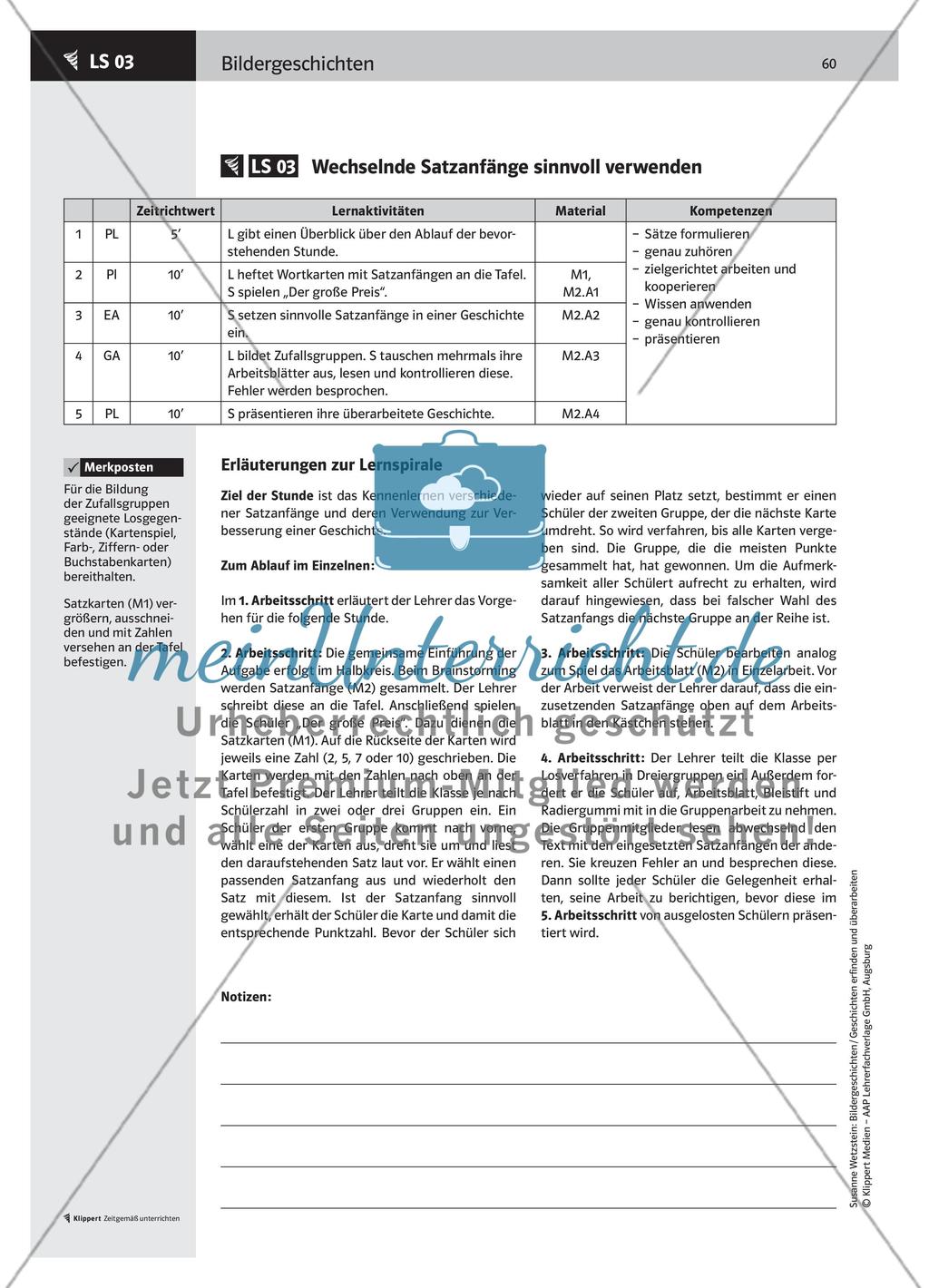 Wechselnde Satzanfänge sinnvoll verwenden Preview 1
