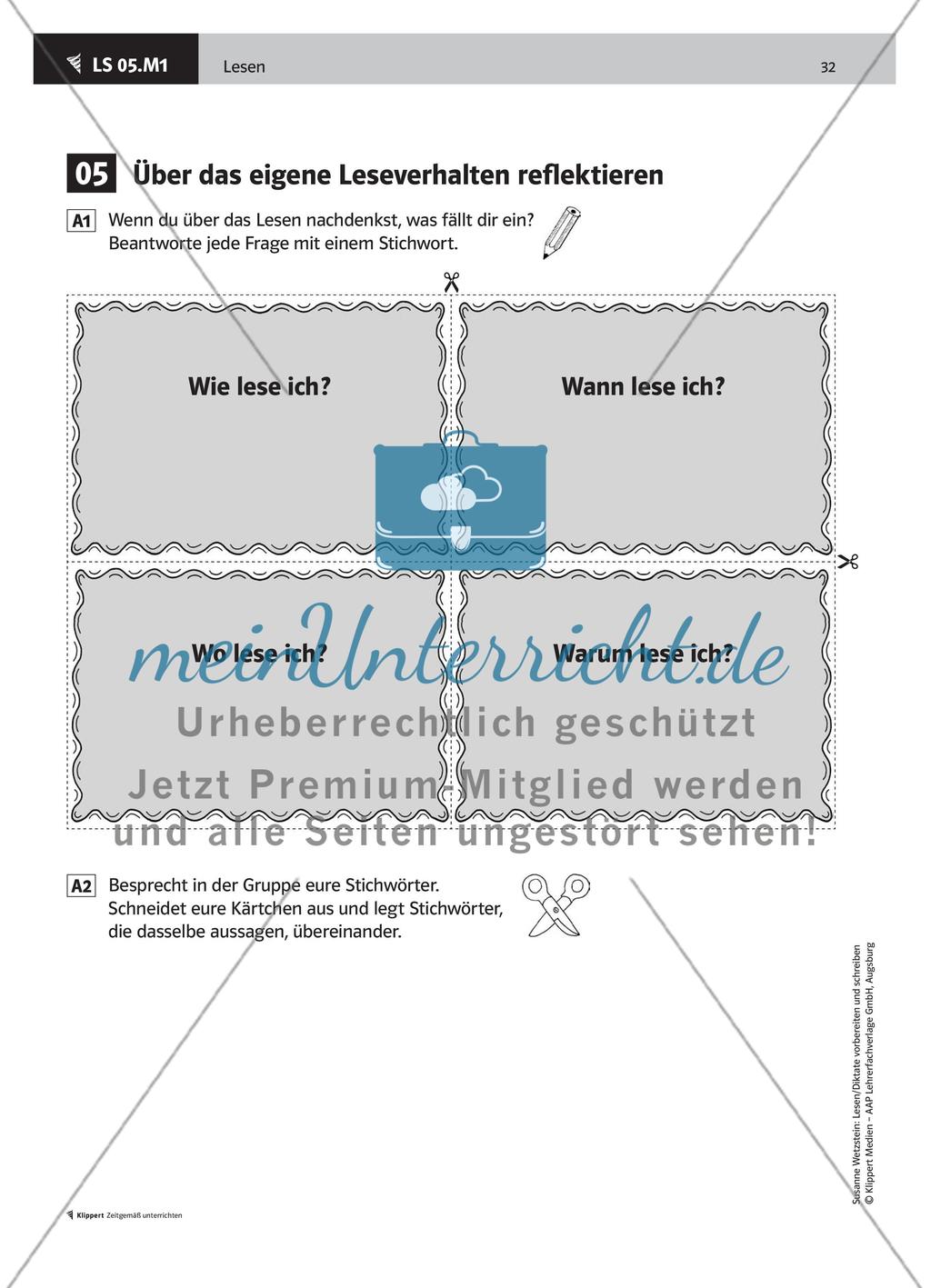 Über das eigene Leseverhalten reflektieren Preview 2