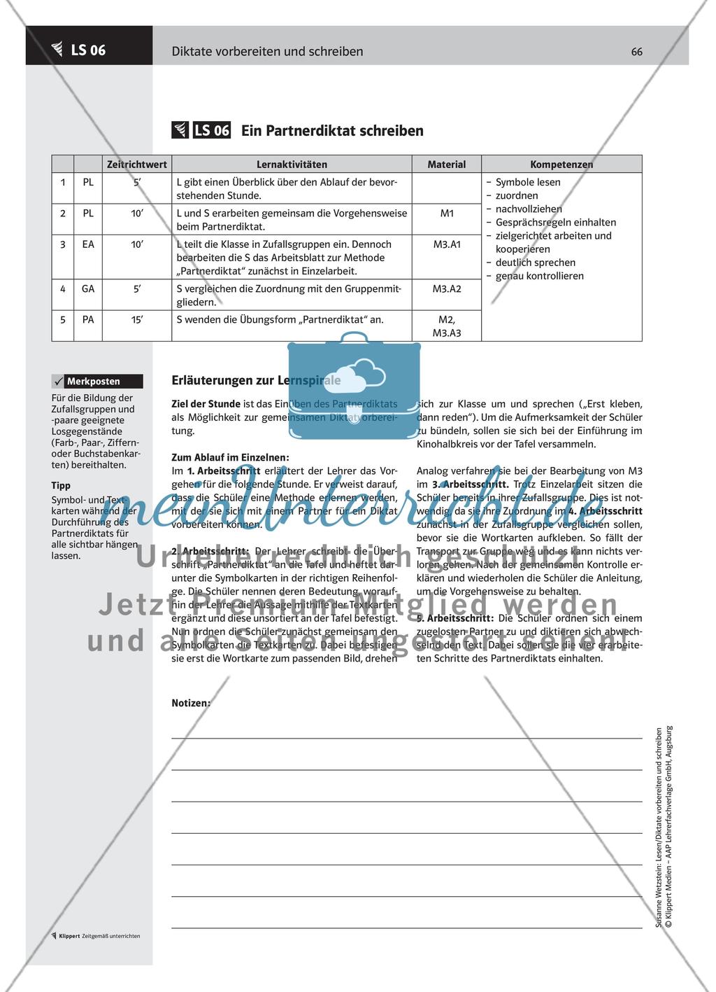 Ein Partnerdiktat schreiben Preview 1