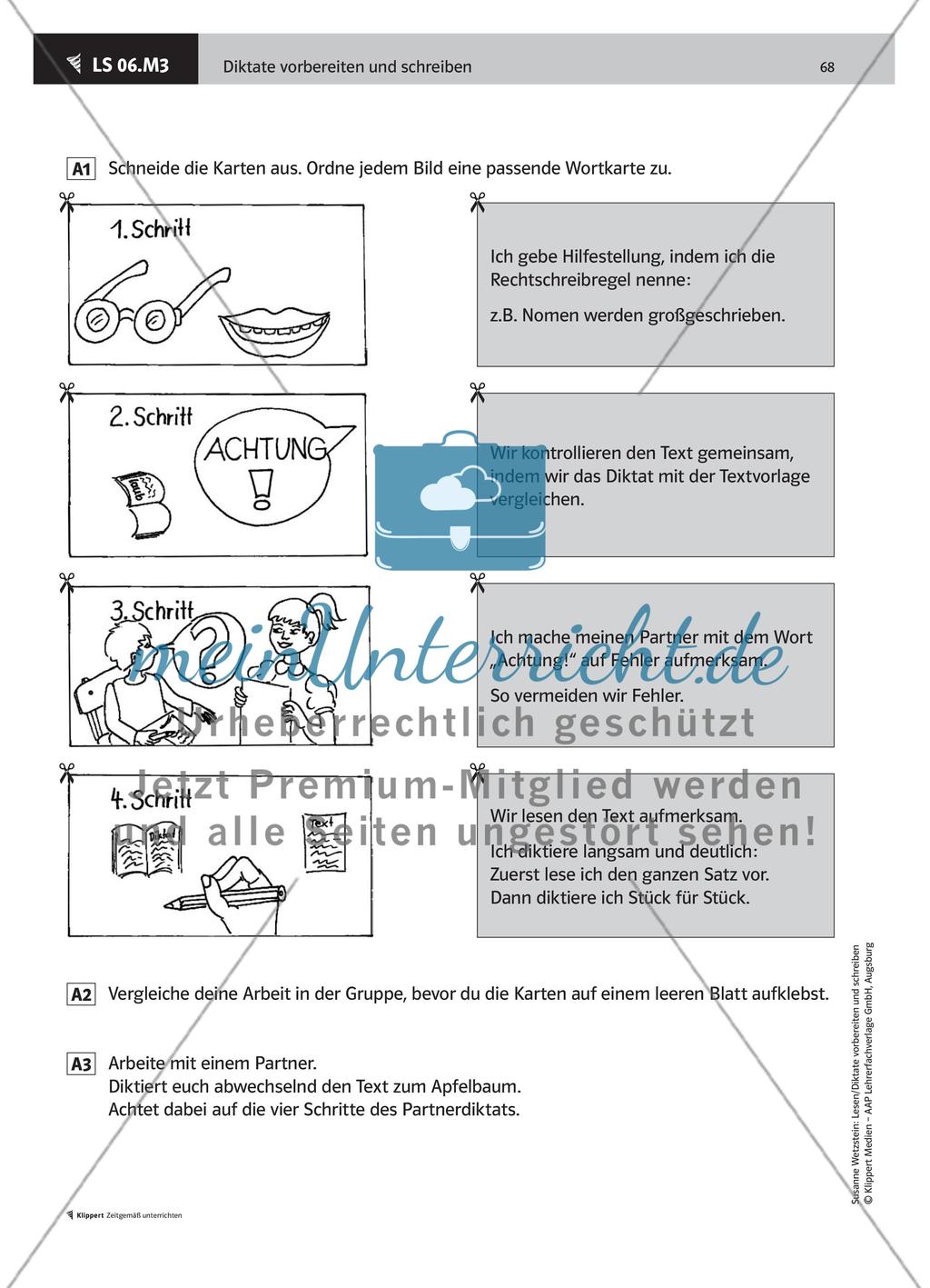 Ein Partnerdiktat schreiben Preview 3