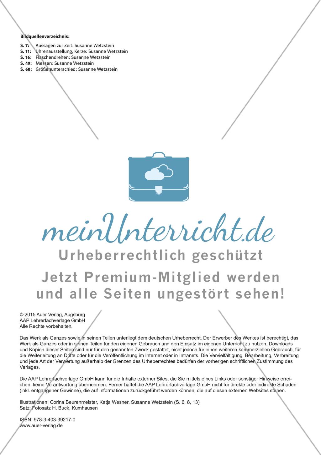 LS 02 Längen von Gegenständen einschätzen und durch Messen überprüfen Preview 1