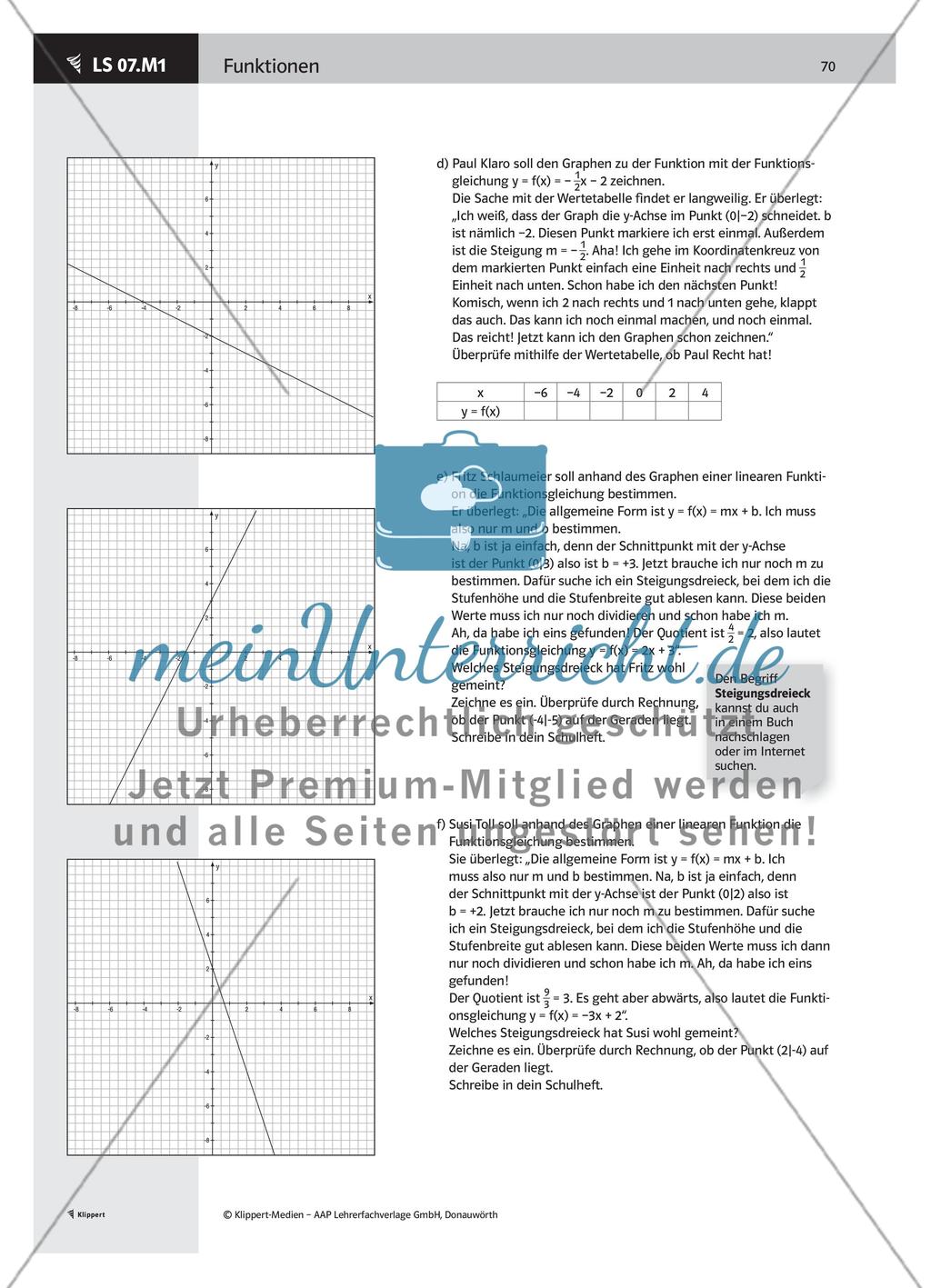 LS 07 Funktionsgleichung – Graph – Funktionsgleichung Preview 3