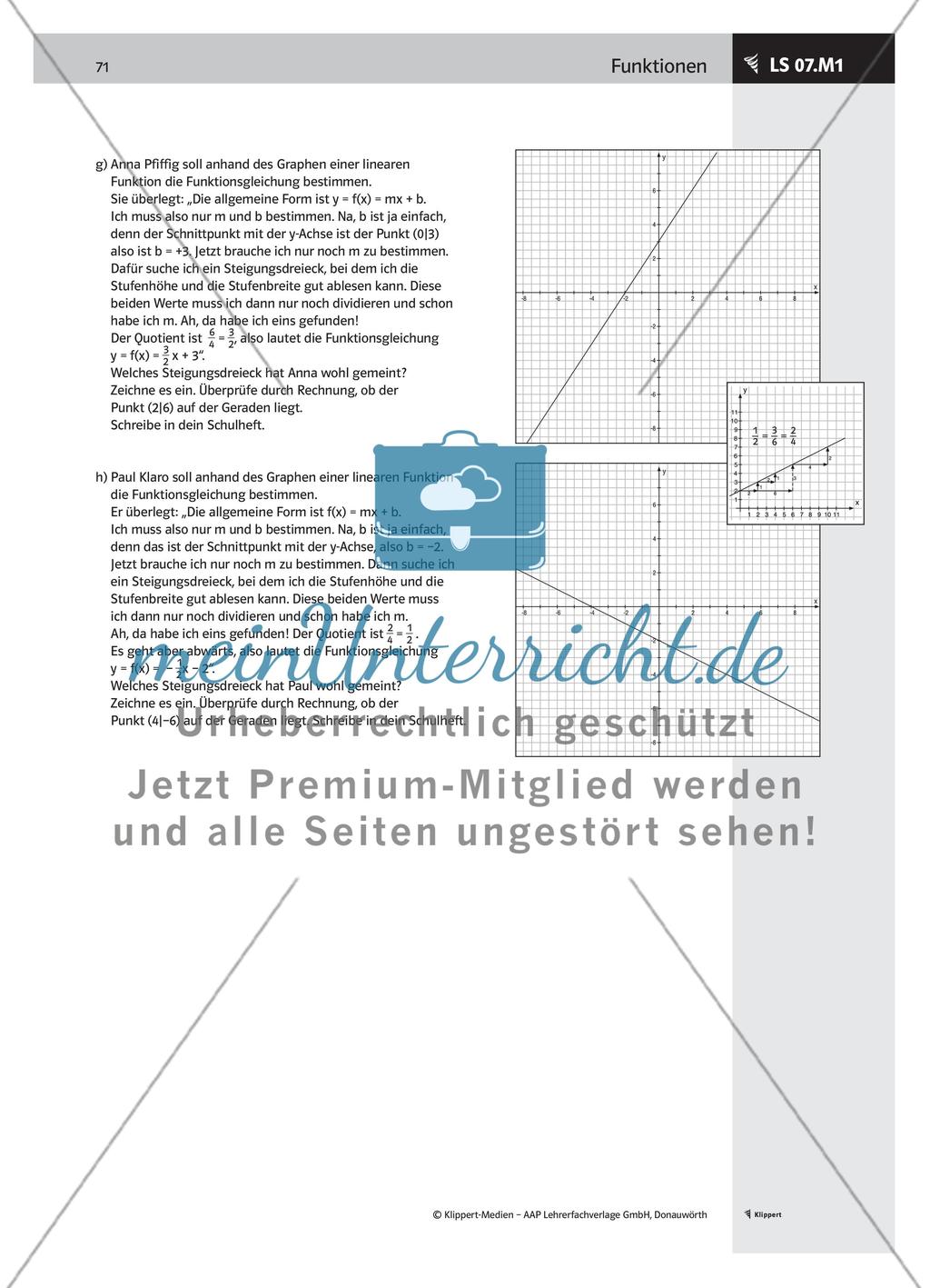 LS 07 Funktionsgleichung – Graph – Funktionsgleichung Preview 4