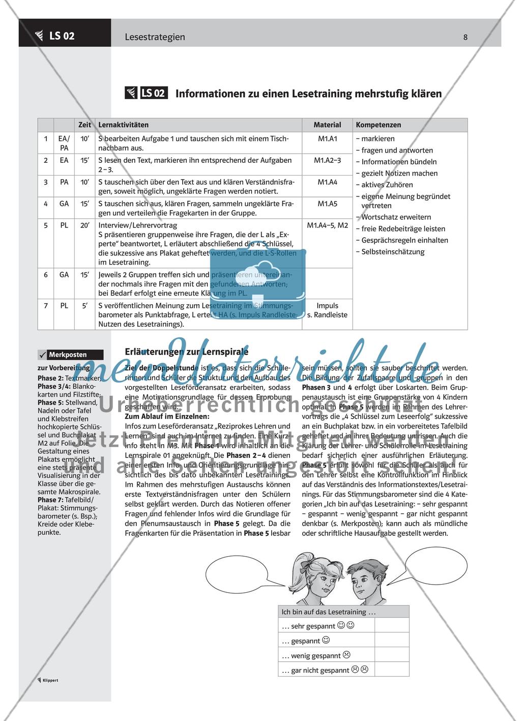 Informationen zu einen Lesetraining mehrstufig klären Preview 1
