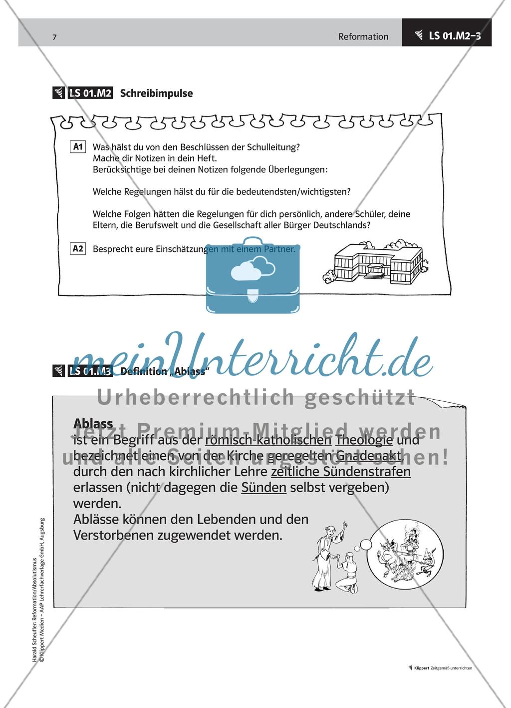 LS 01 Ein Ablass in der Schule Preview 3