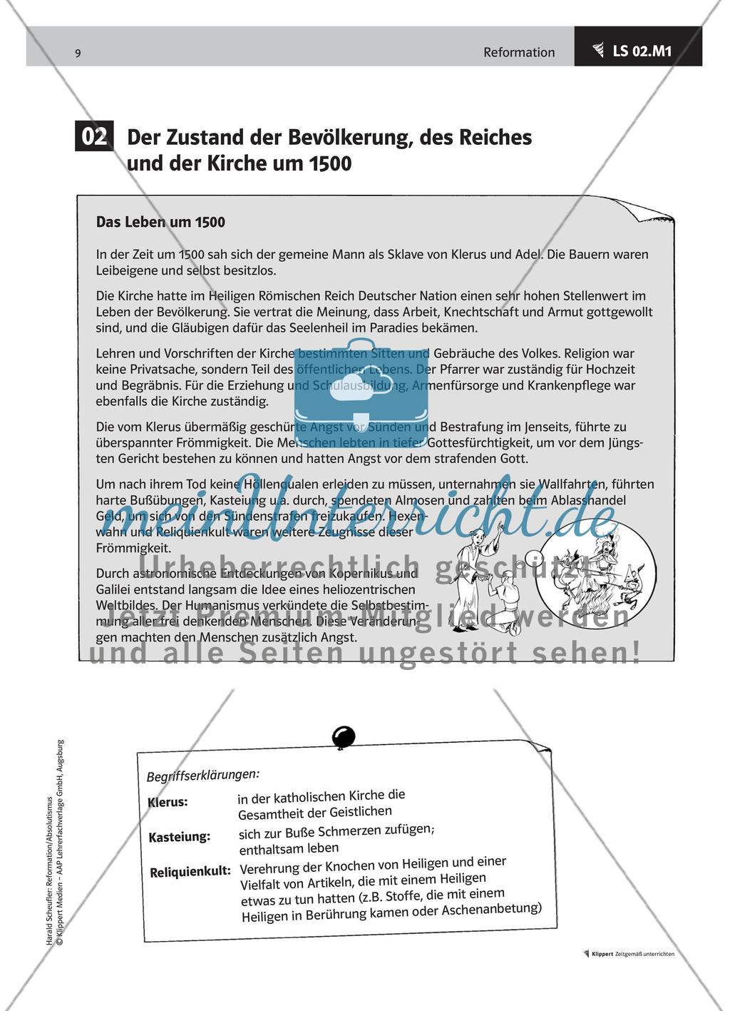 LS 02 Der Zustand der Bevölkerung, des Reiches und der Kirche um 1500 Preview 2