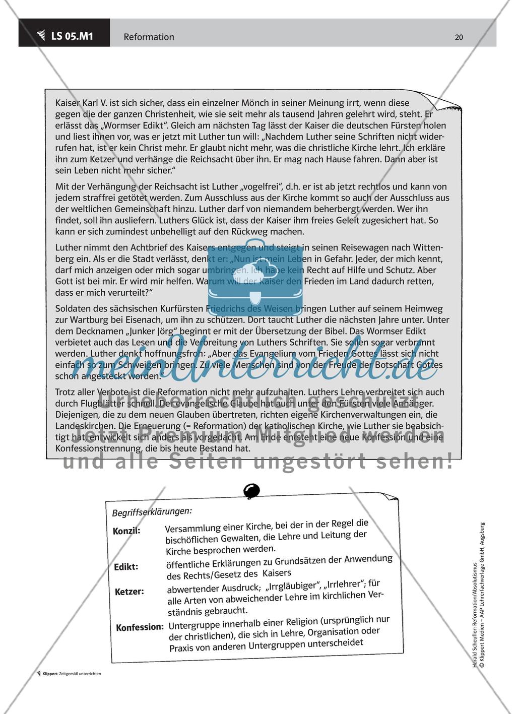 LS 05 Luther vor dem Kaiser in Worms 1521 Preview 4