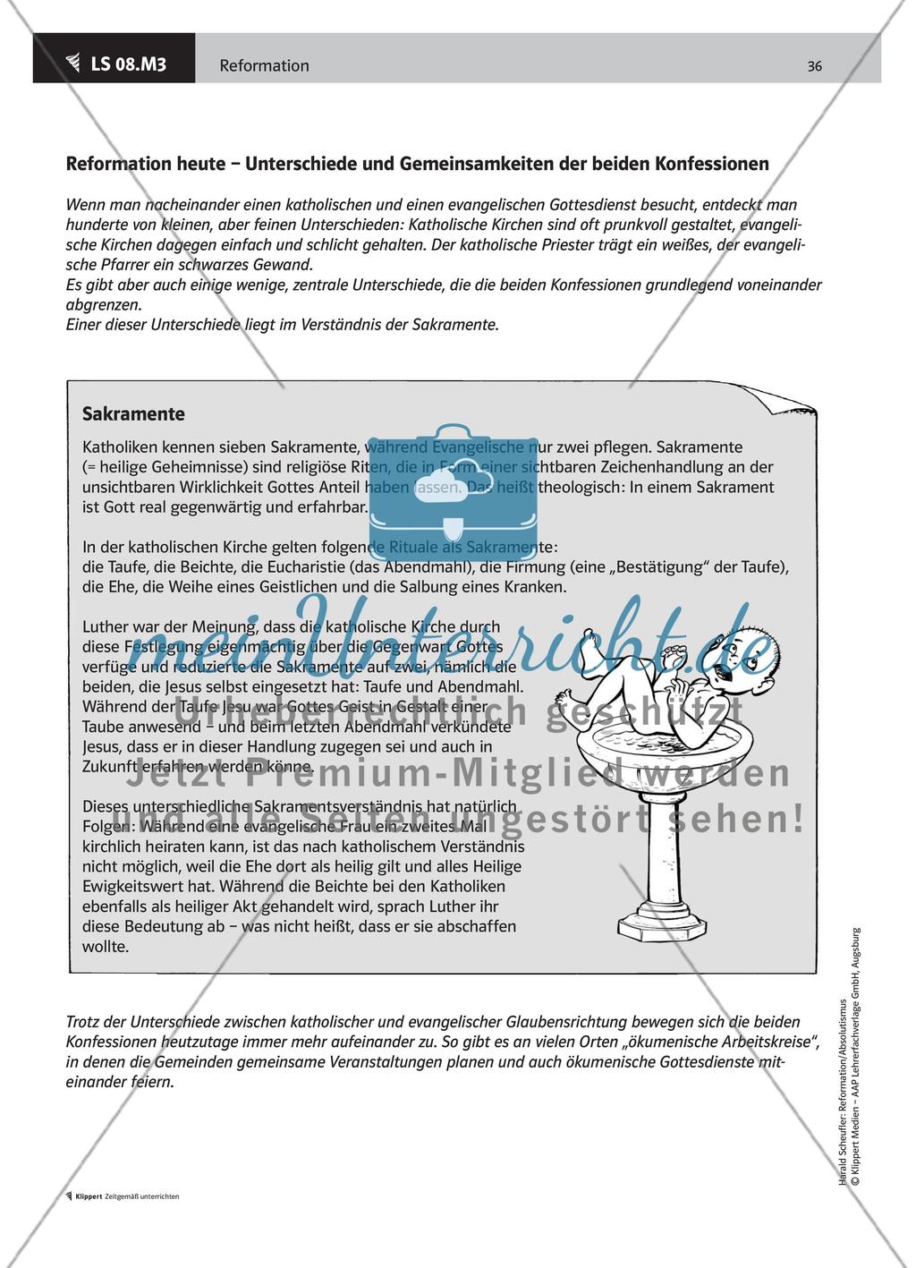 LS 08 Reformation heute – Unterschiede und Gemeinsamkeiten der beiden Konfessionen Preview 4