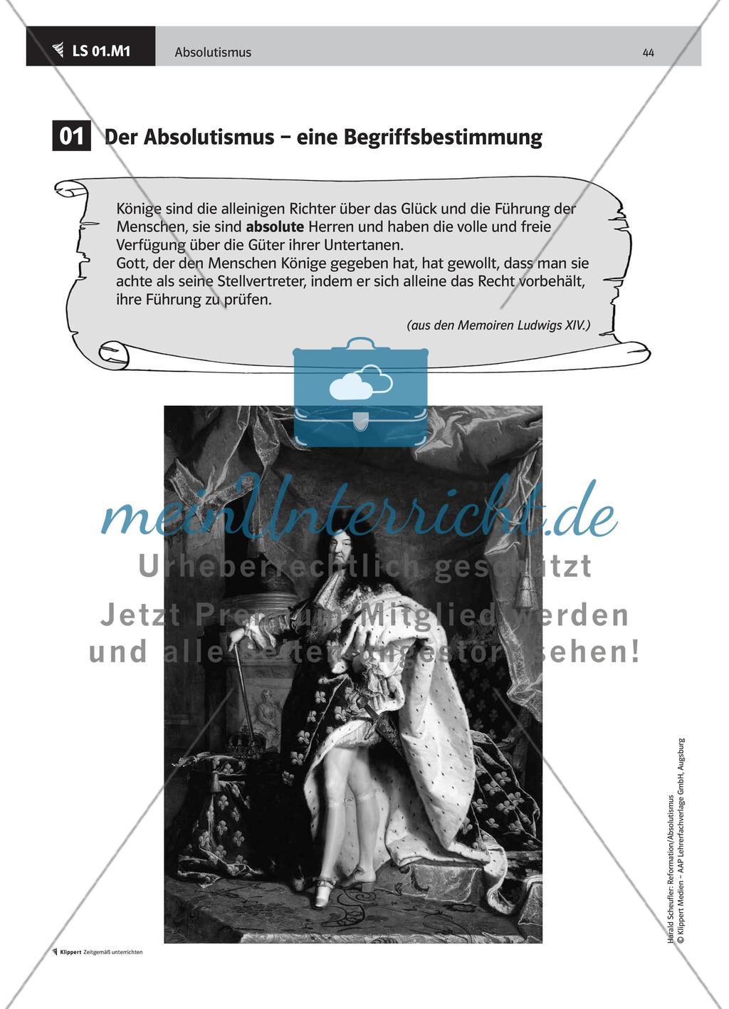 LS 01 Der Absolutismus – eine Begriffsbestimmung Preview 3
