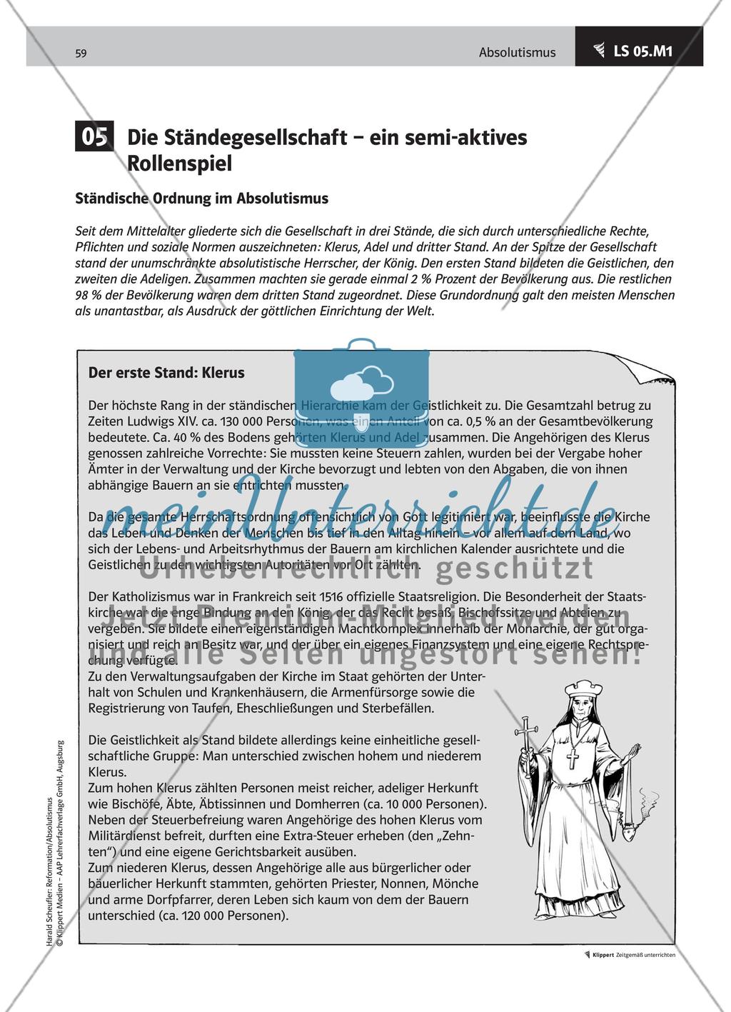 LS 05 Die Ständegesellschaft – ein semi-aktives Rollenspiel Preview 2