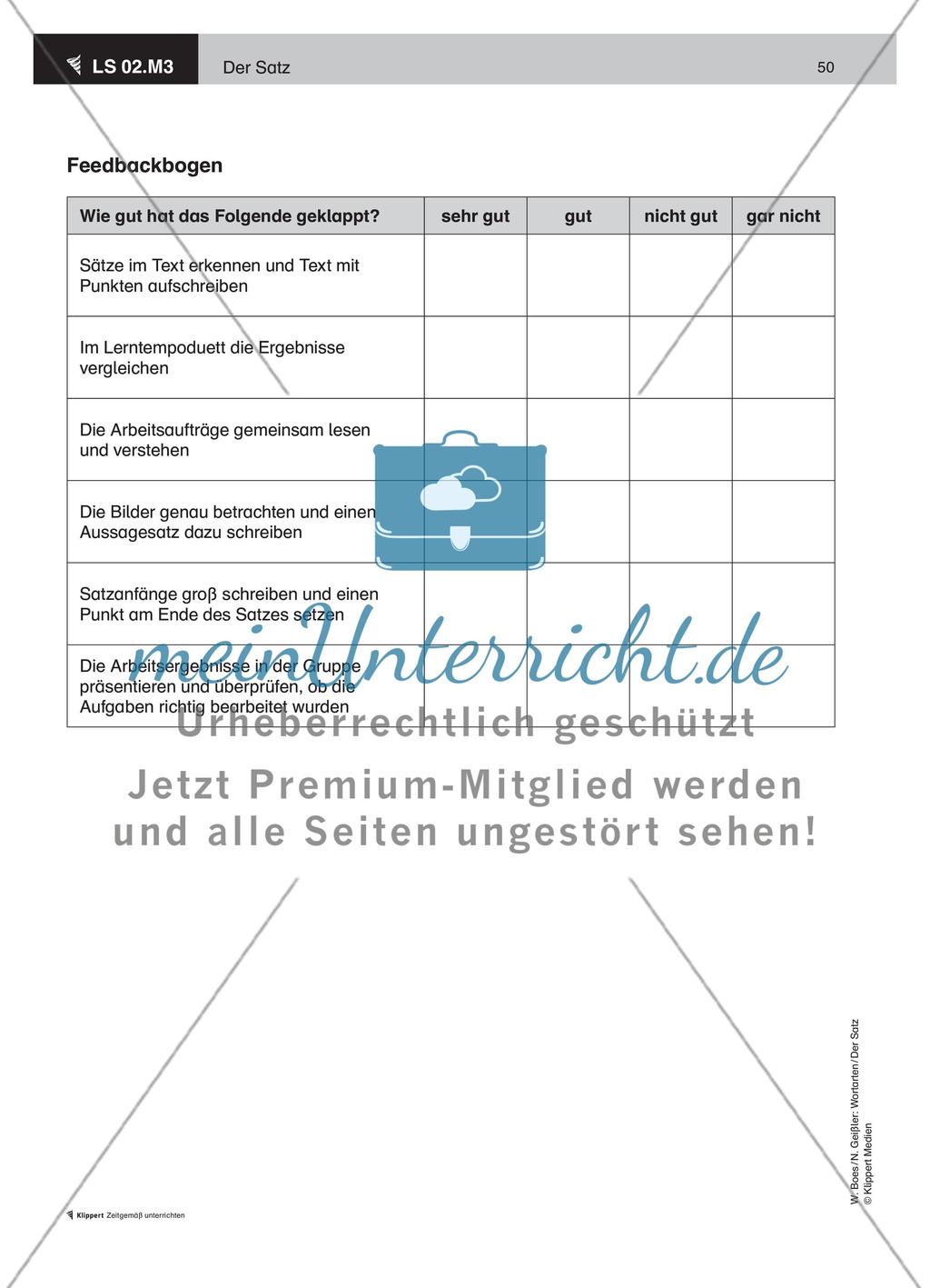 Sätze erkennen – Aussagesätze bilden Preview 4
