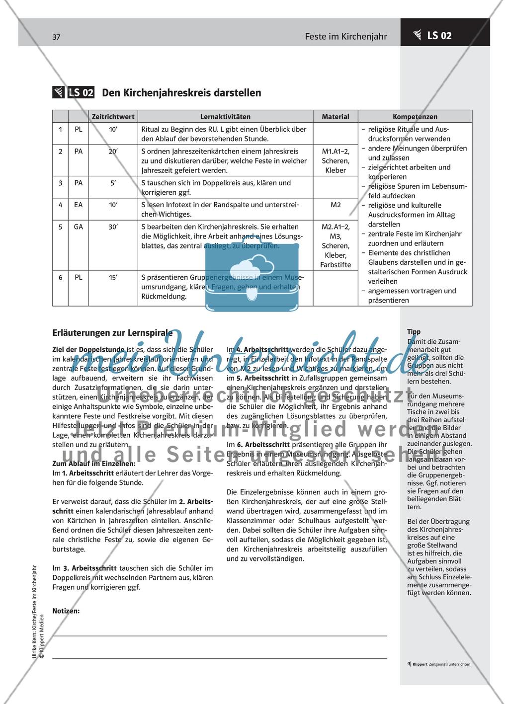 LS 02 Den Kirchenjahreskreis darstellen Preview 1