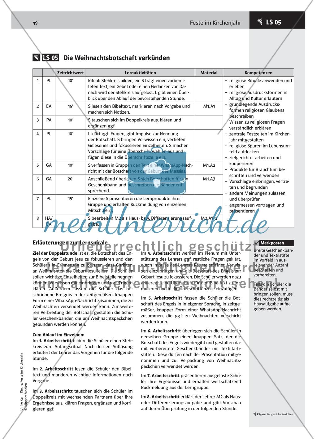 LS 05 Die Weihnachtsbotschaft verkünden Preview 1