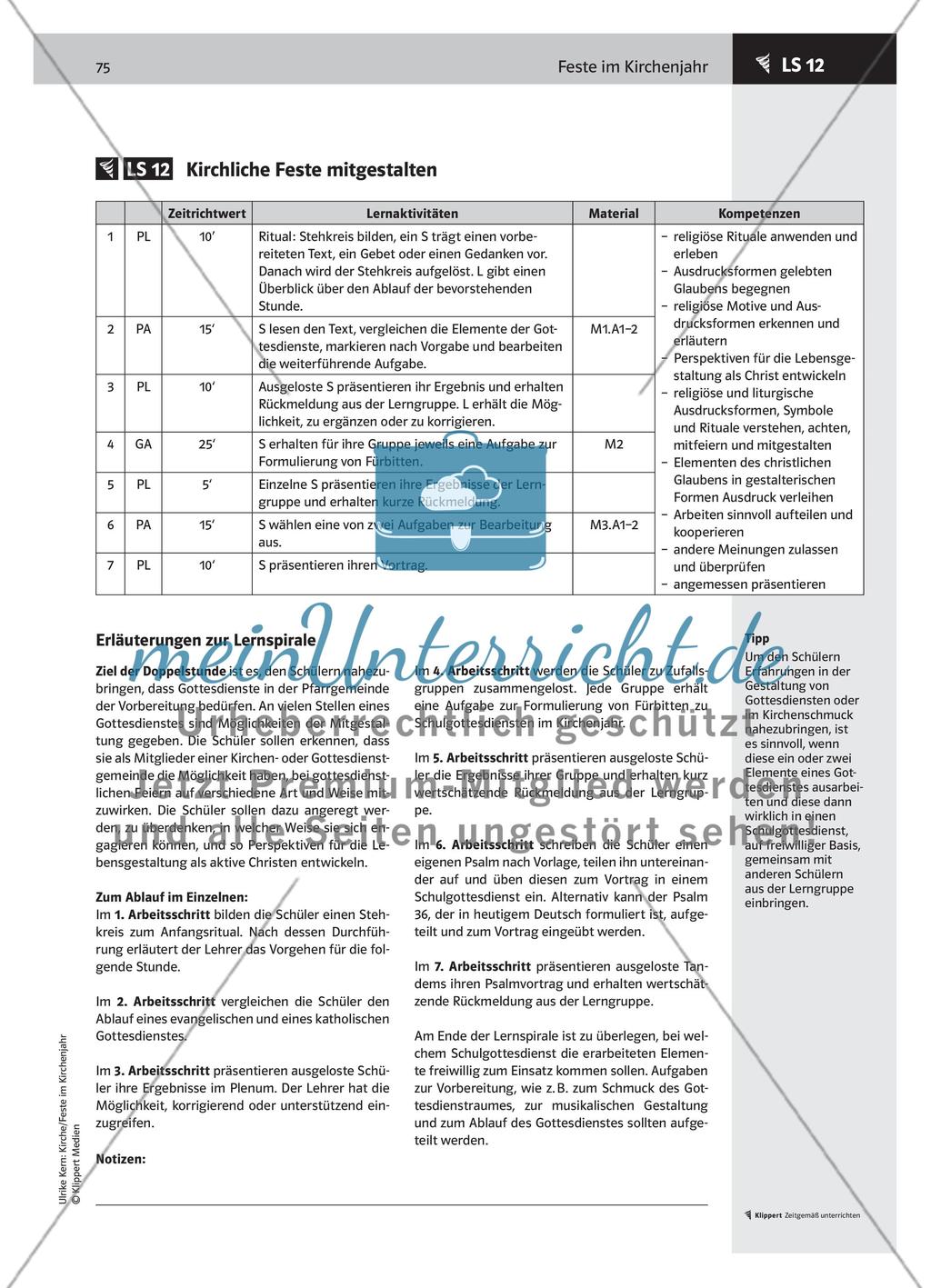 LS 12 Kirchliche Feste mitgestalten Preview 1