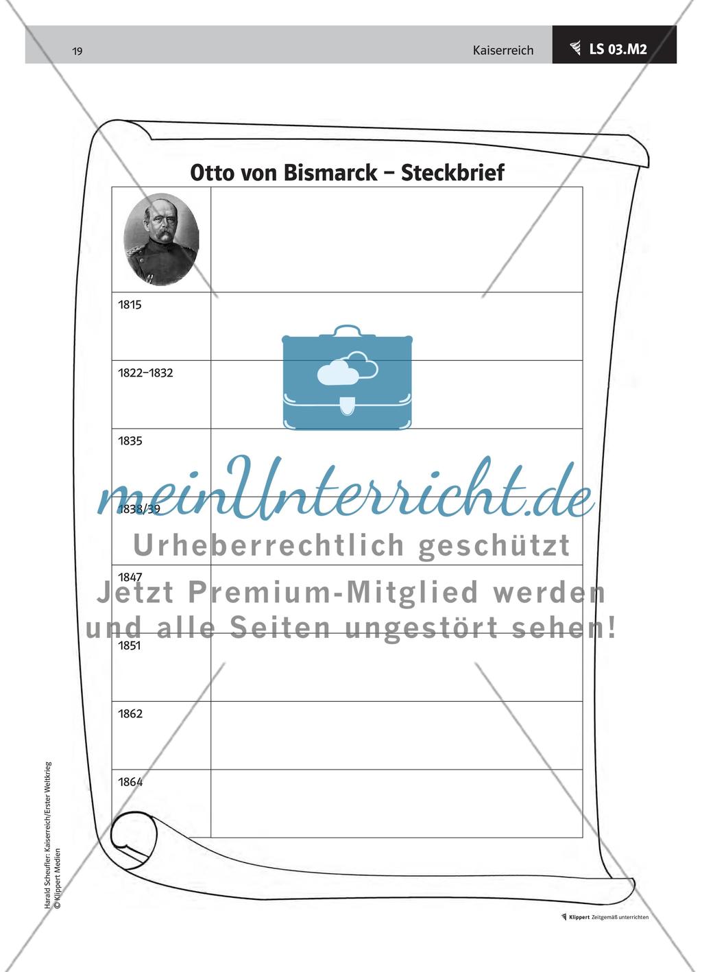 LS 03 Otto von Bismarck – einen Steckbrief erstellen Preview 5