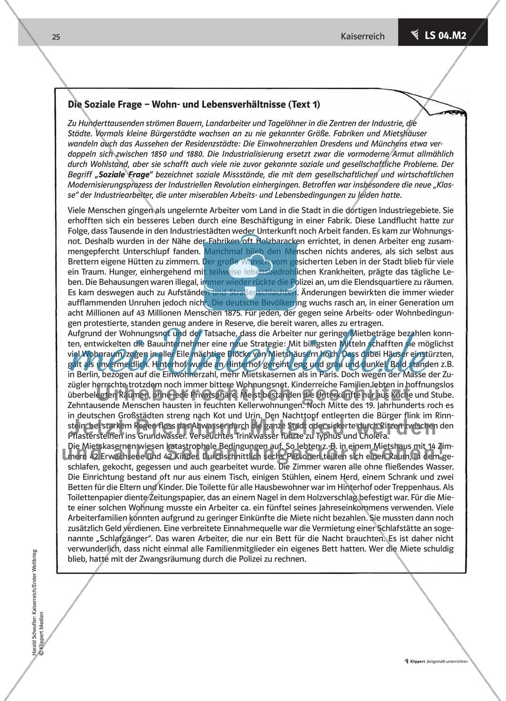 LS 04 Die Soziale Frage – Informationen im Gruppenpuzzle erarbeiten Preview 5