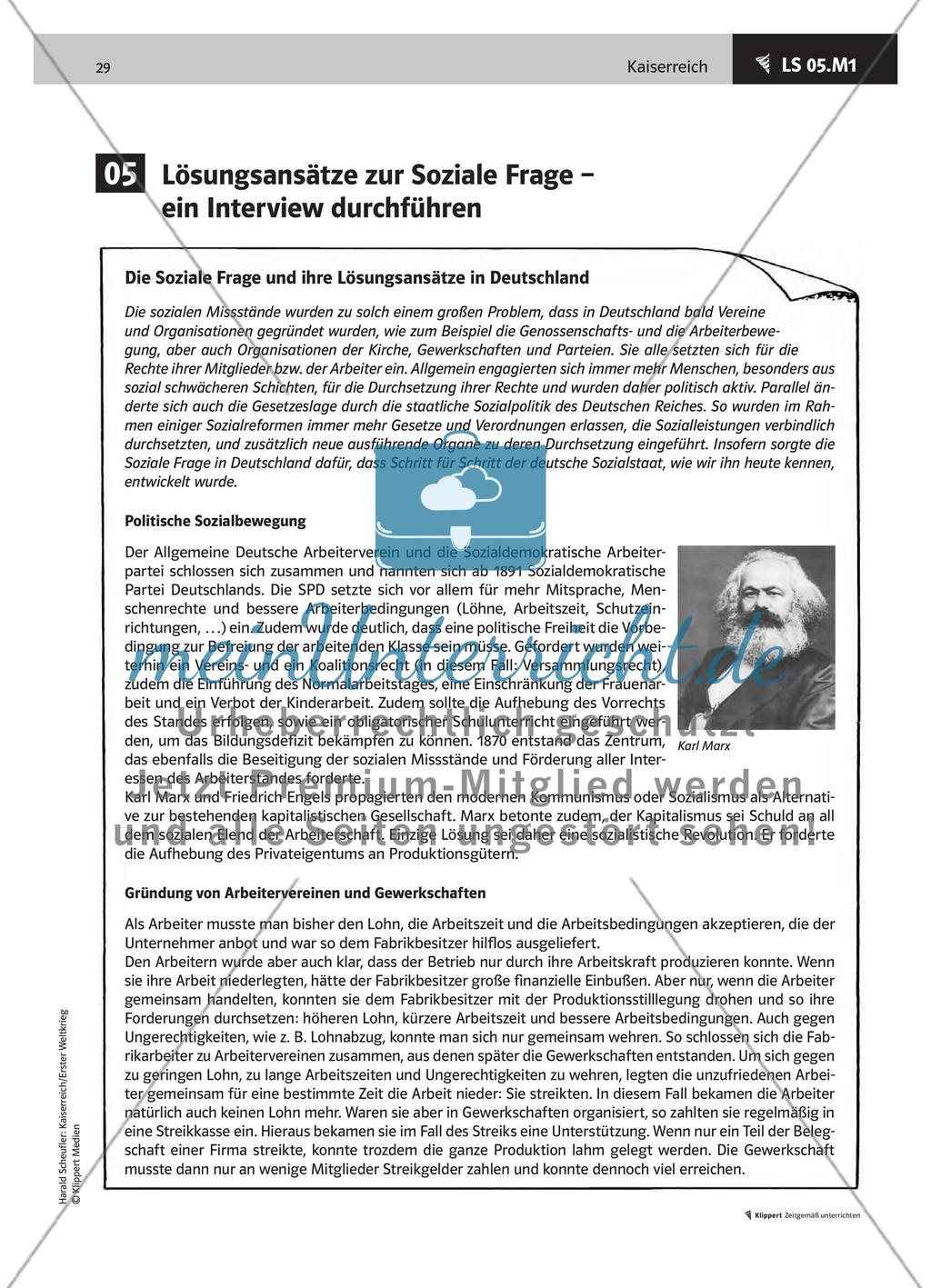 LS 05 Lösungsansätze zur Sozialen Frage – ein Interview durchführen Preview 3