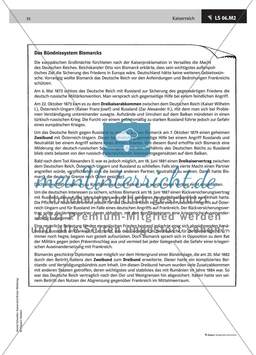 LS 06 Die Außenpolitik Bismarcks – ein Schaubild erschließen Preview 3