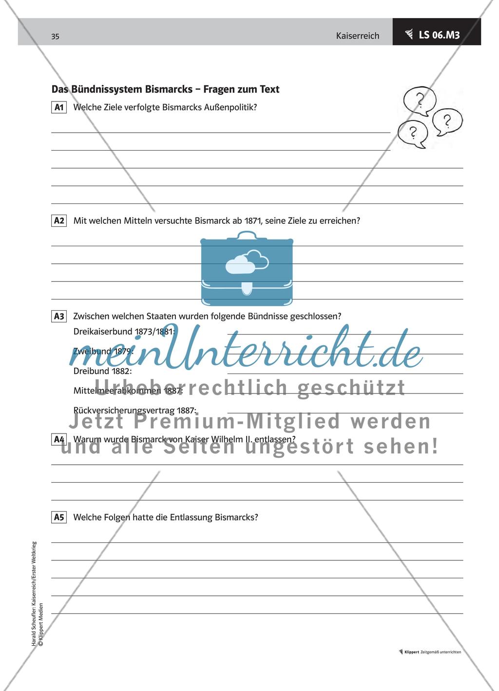 LS 06 Die Außenpolitik Bismarcks – ein Schaubild erschließen Preview 5