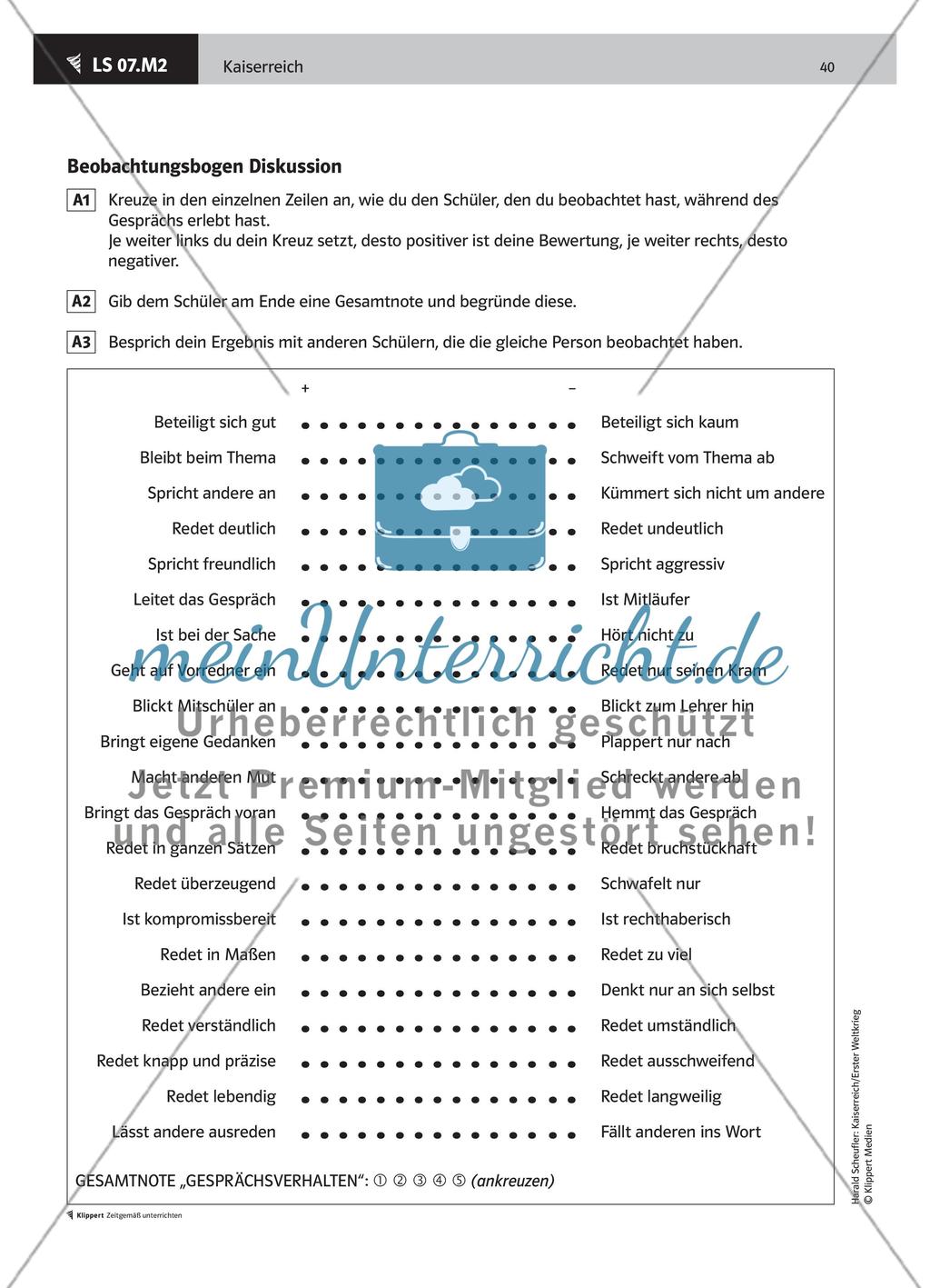 LS 07 Kultfigur oder Kriegstreiber? – Diskussion zur Person Bismarck durchführen Preview 5