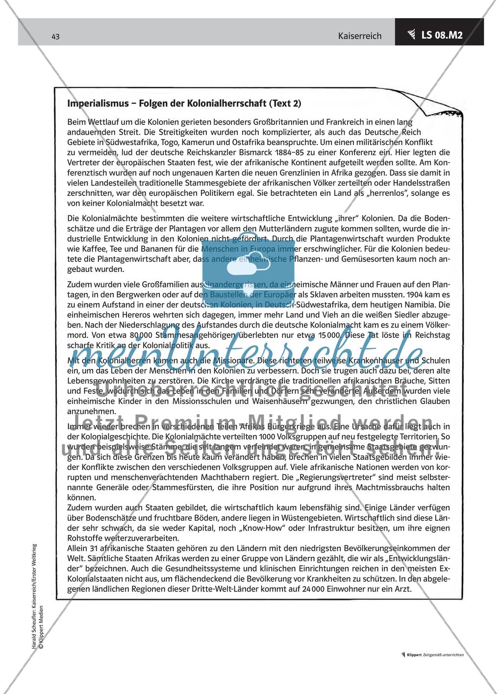 LS 08 Der Imperialismus und die Folgen – Informationen im Partnerpuzzle erarbeiten Preview 4