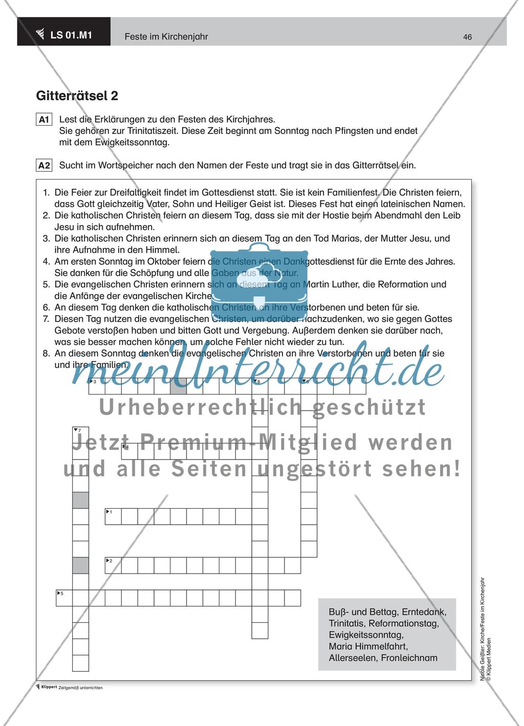 LS 01 Feste im Kirchenjahr – eine Jahresuhr gestalten Preview 3