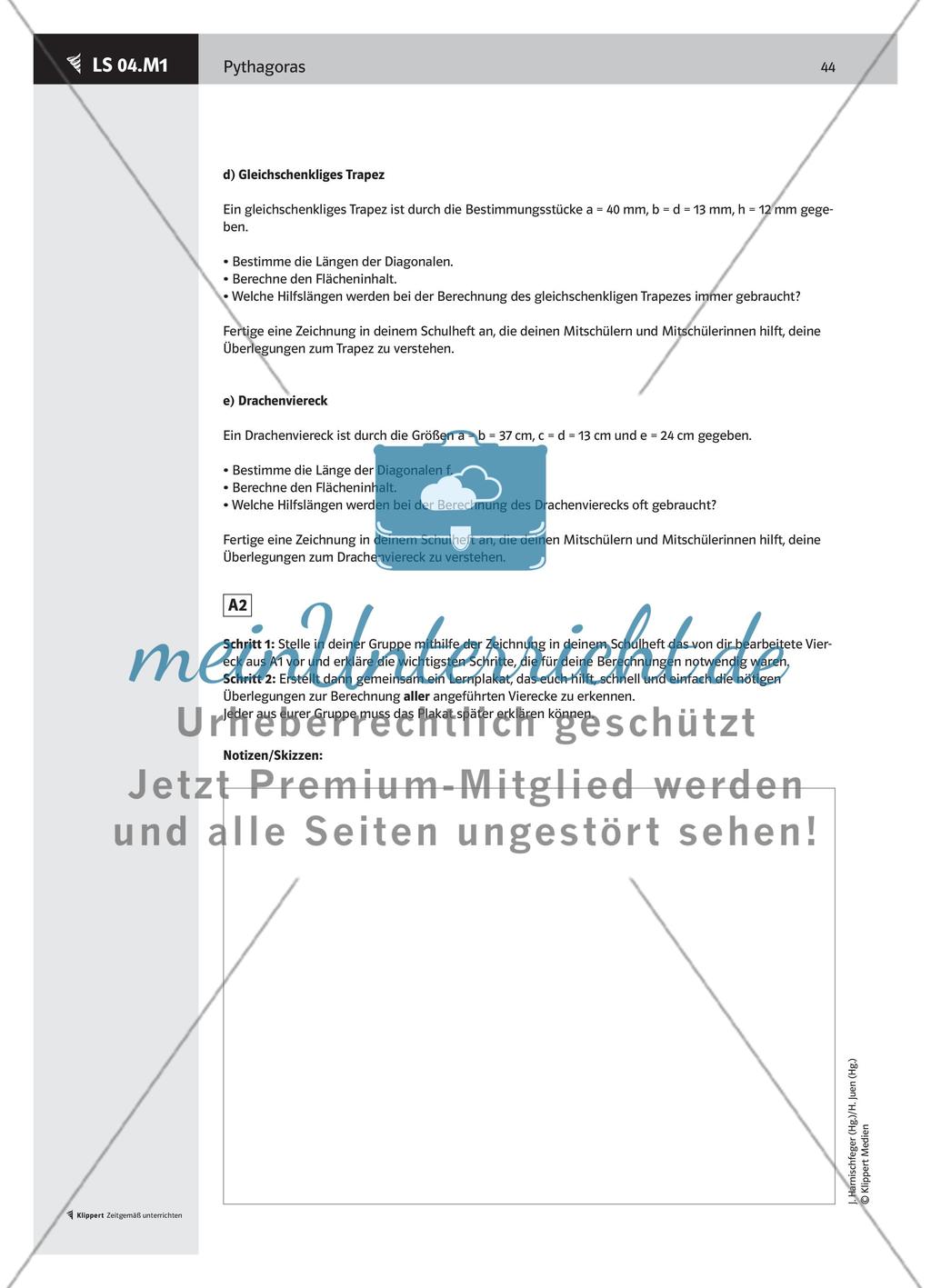 LS 04 Pythagoras in ebenen Figuren Preview 3