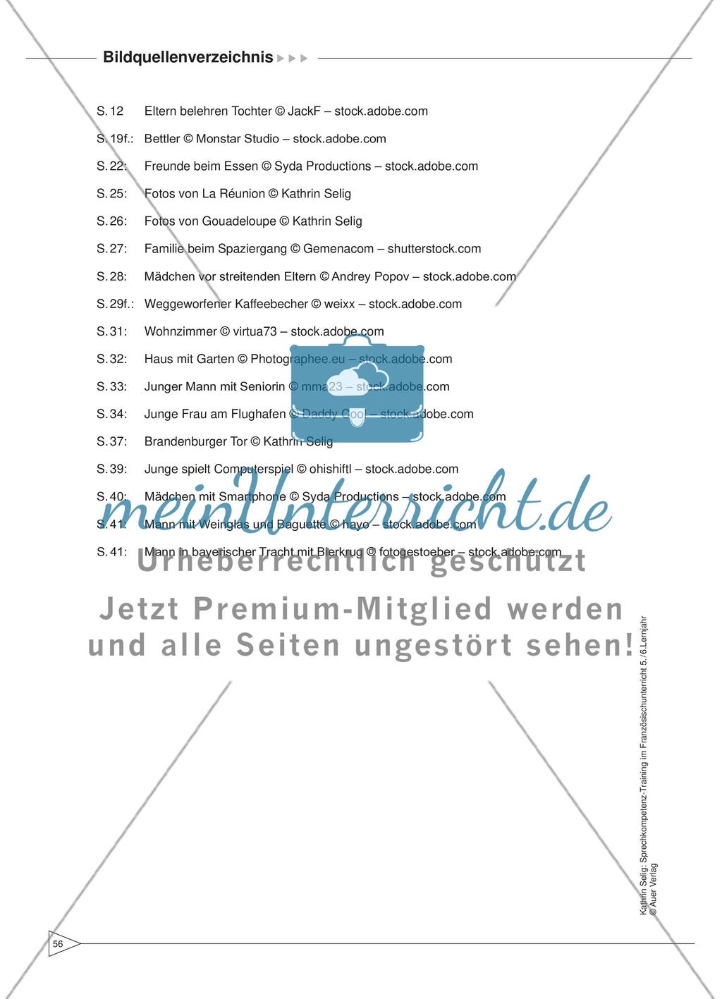 Sprechkompetenz-Training Französisch Lernjahr 5-6 – AB 1 - 8 Preview 11