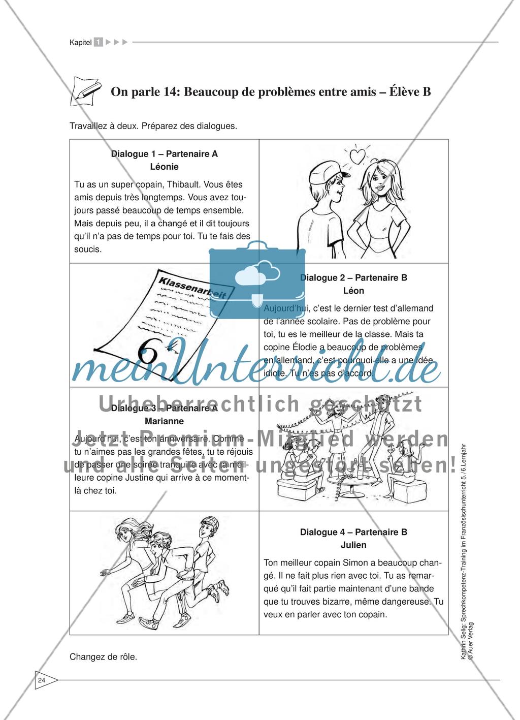 Sprechkompetenz-Training Französisch Lernjahr 5-6 – AB 9 - 14 Preview 10