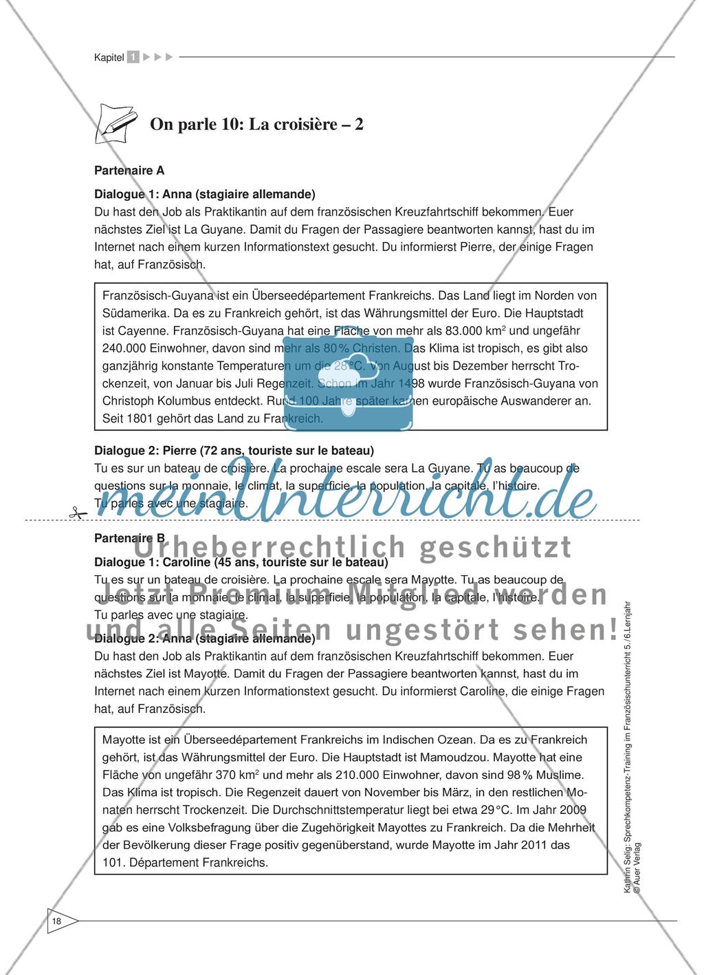 Sprechkompetenz-Training Französisch Lernjahr 5-6 – AB 9 - 14 Preview 4