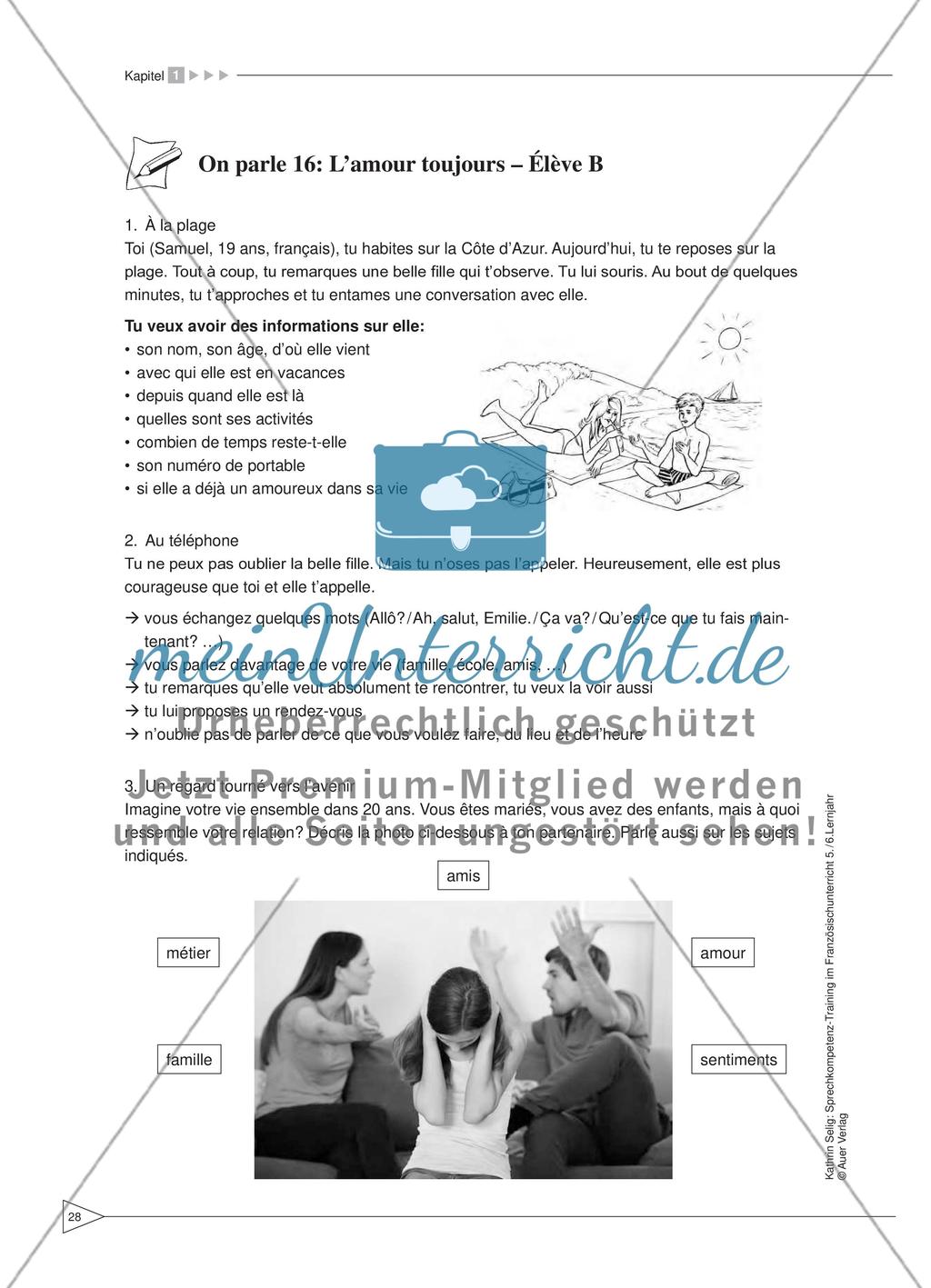 Sprechkompetenz-Training Französisch Lernjahr 5-6 – AB 15 - 18 Preview 4