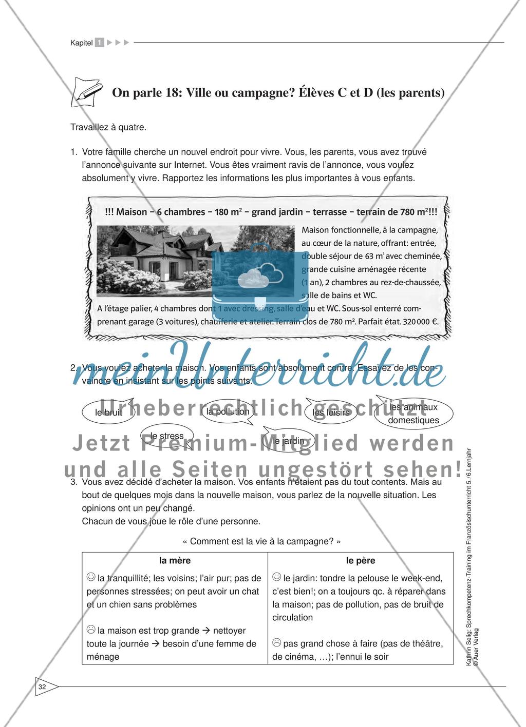 Sprechkompetenz-Training Französisch Lernjahr 5-6 – AB 15 - 18 Preview 8