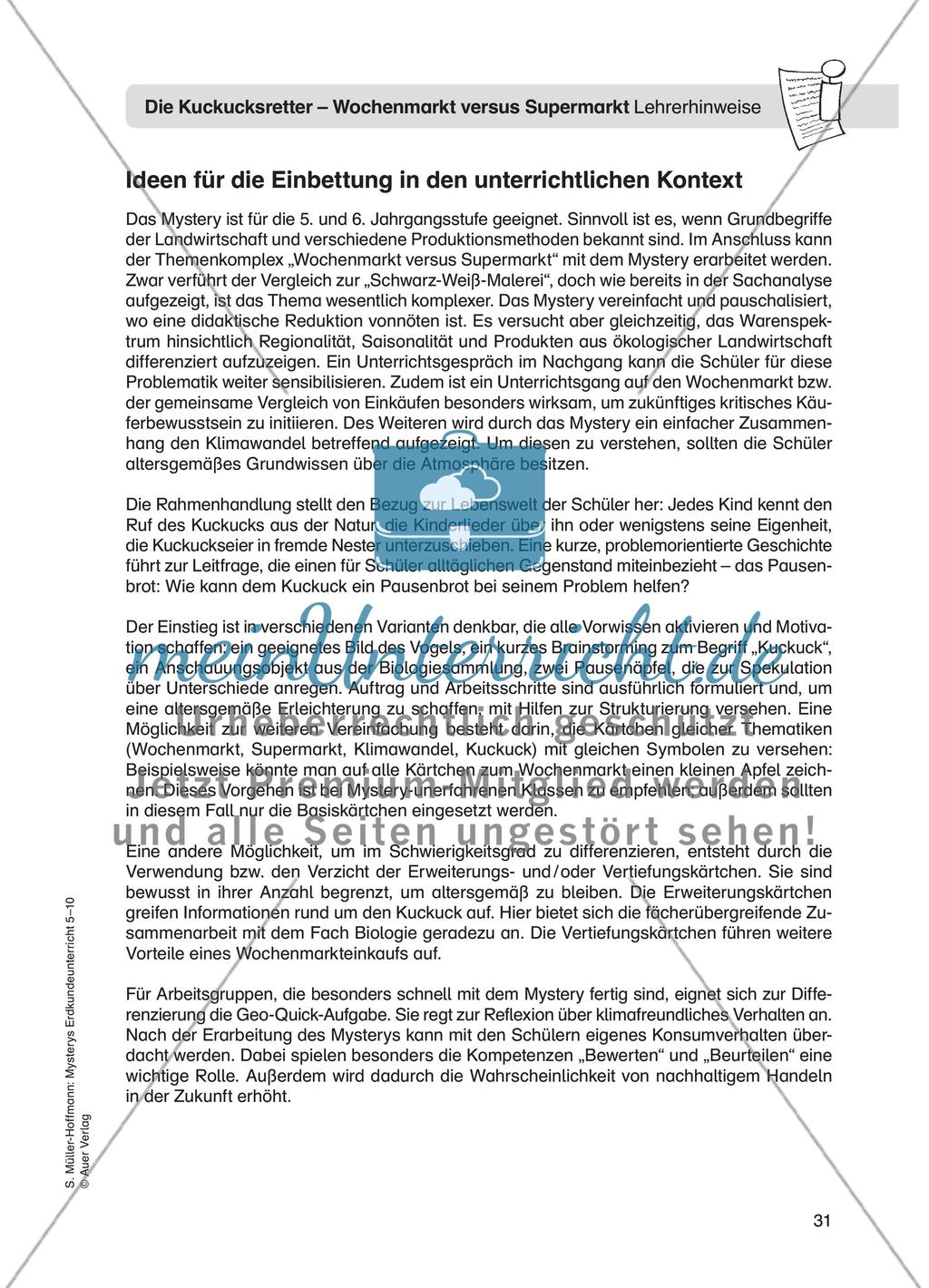 Die Kuckucksretter – Wochenmarkt versus Supermarkt Preview 2