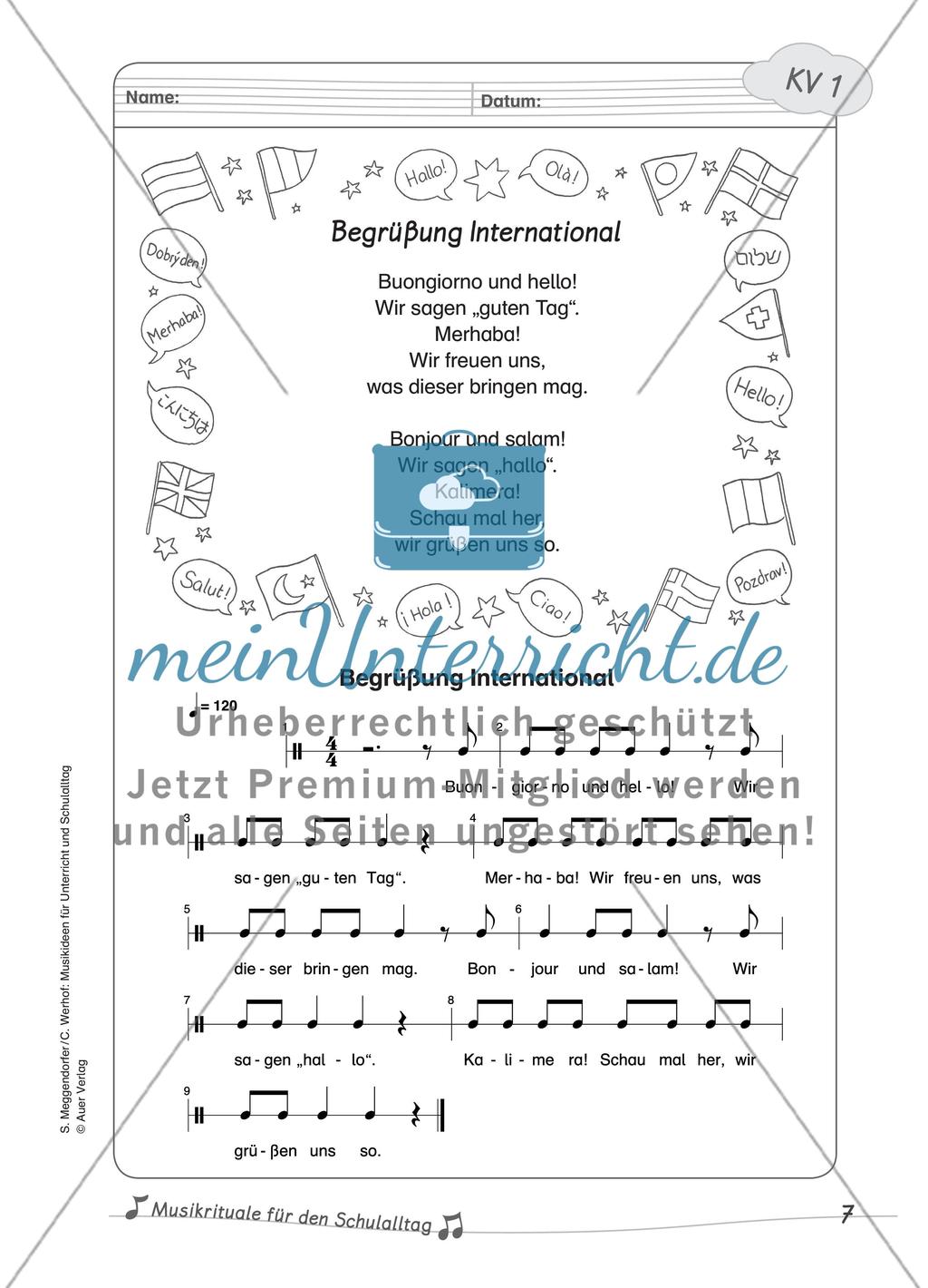 Musikrituale für den Schulalltag Preview 2