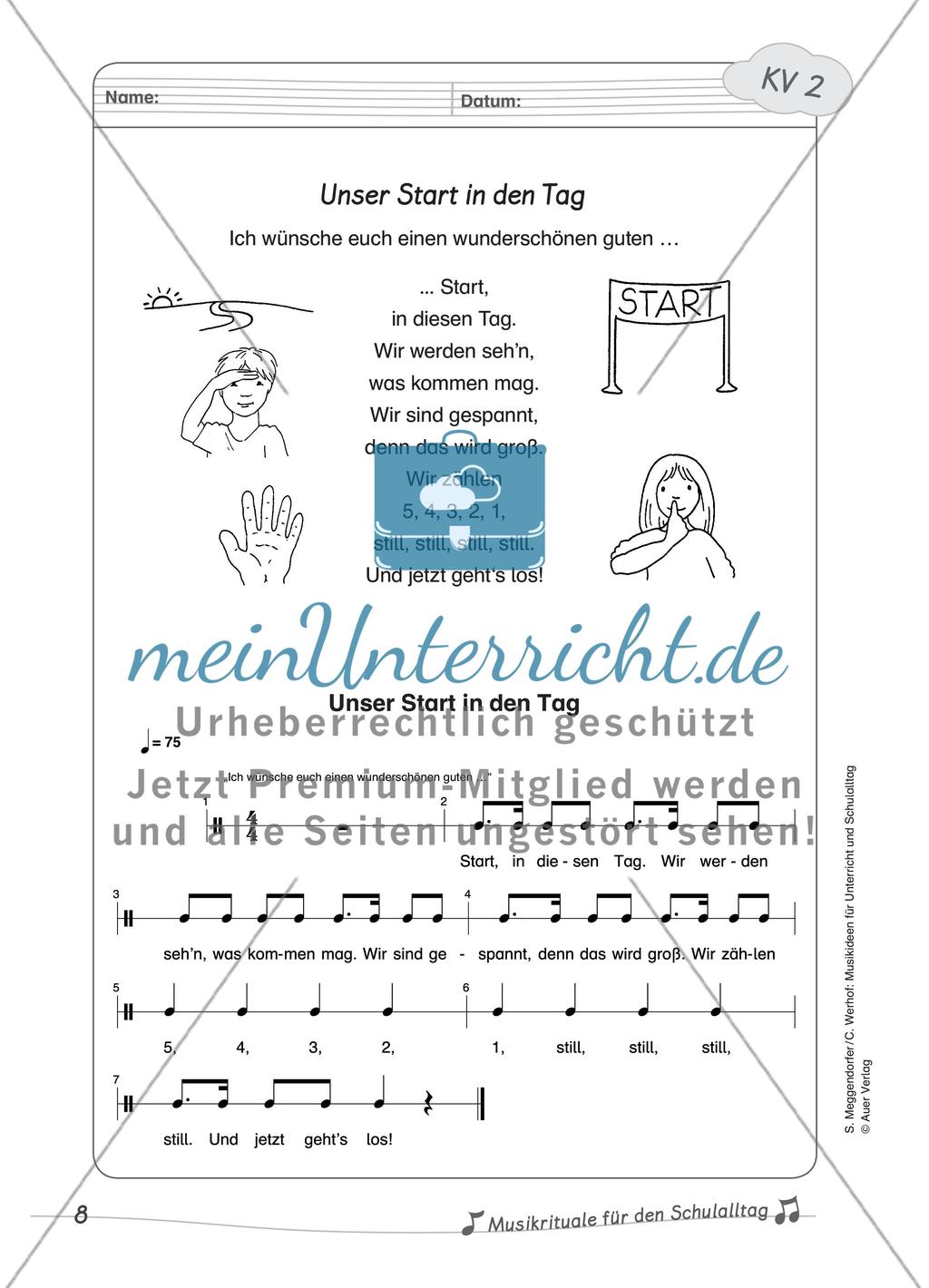 Musikrituale für den Schulalltag Preview 3