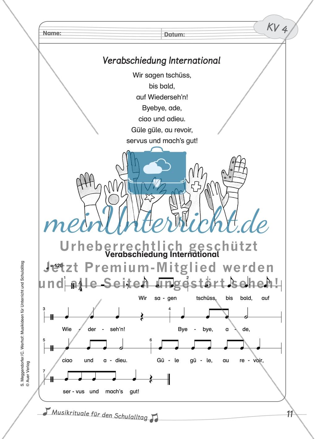 Musikrituale für den Schulalltag Preview 6